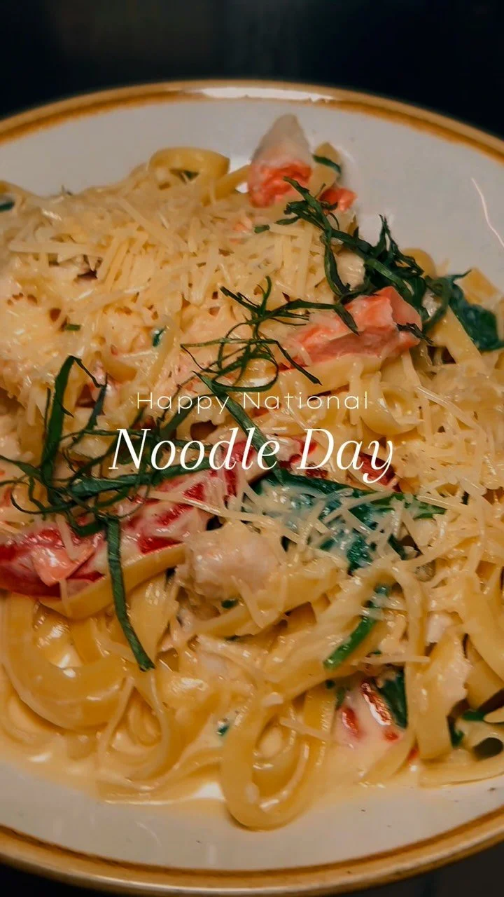 ✨ Celebrate #nationalnoodleday at WildFin with our Seafood Fettuccine Alfredo or our Prawn Scampi.