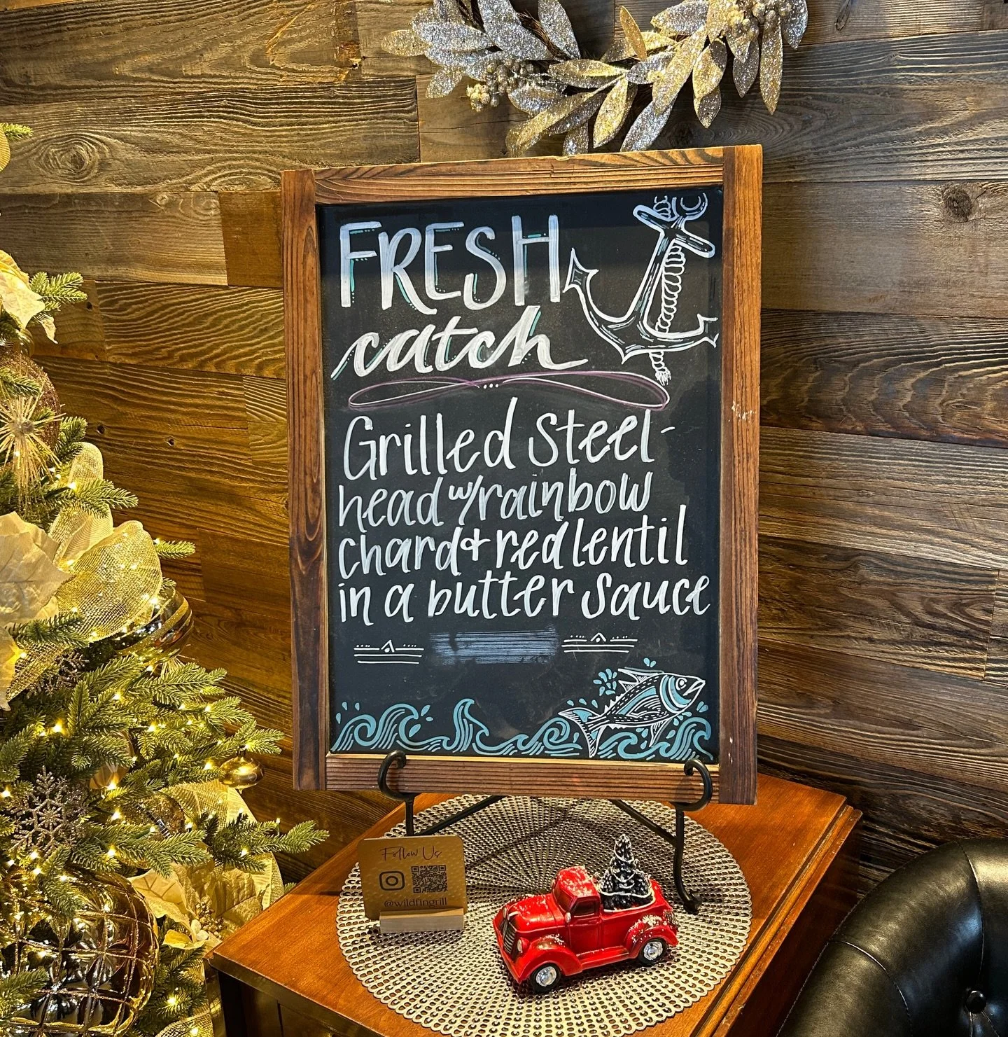 Be sure to come in and try our latest Fresh Catch before it&rsquo;s gone for good: Steelhead served over hearty red lentils with bacon and andouille sausage, rainbow chard, and onions, finished with fresh micro-greens.

🌱🐟

.
.
.

#freshcatch #stee