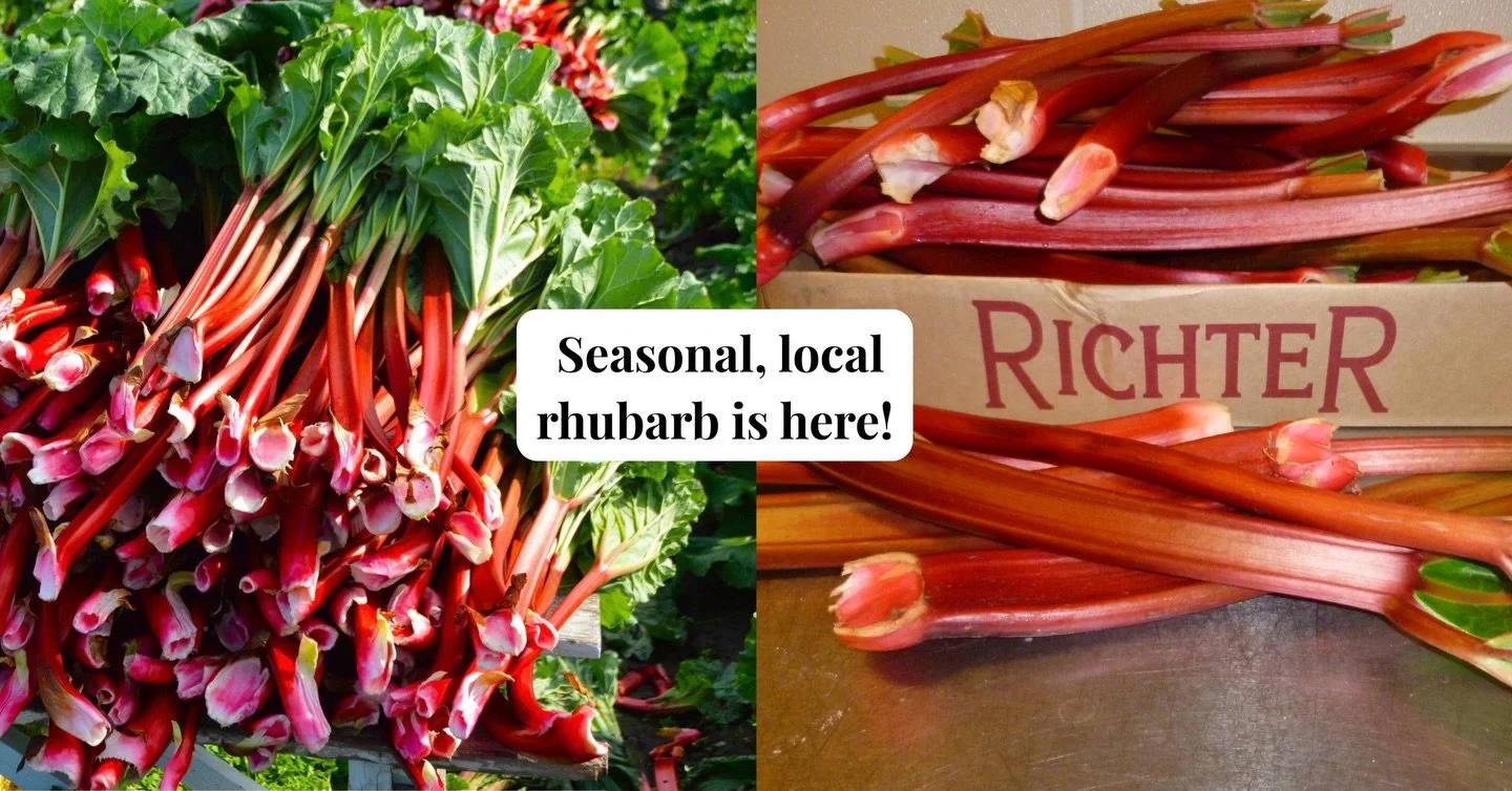 🌱 Fresh, local rhubarb from Richter Farms has arrived. Limited time only&mdash;don&rsquo;t miss it.

.
.
.

#rhubarbseason #pointruston #tacomawa #farmtotable #springflavors