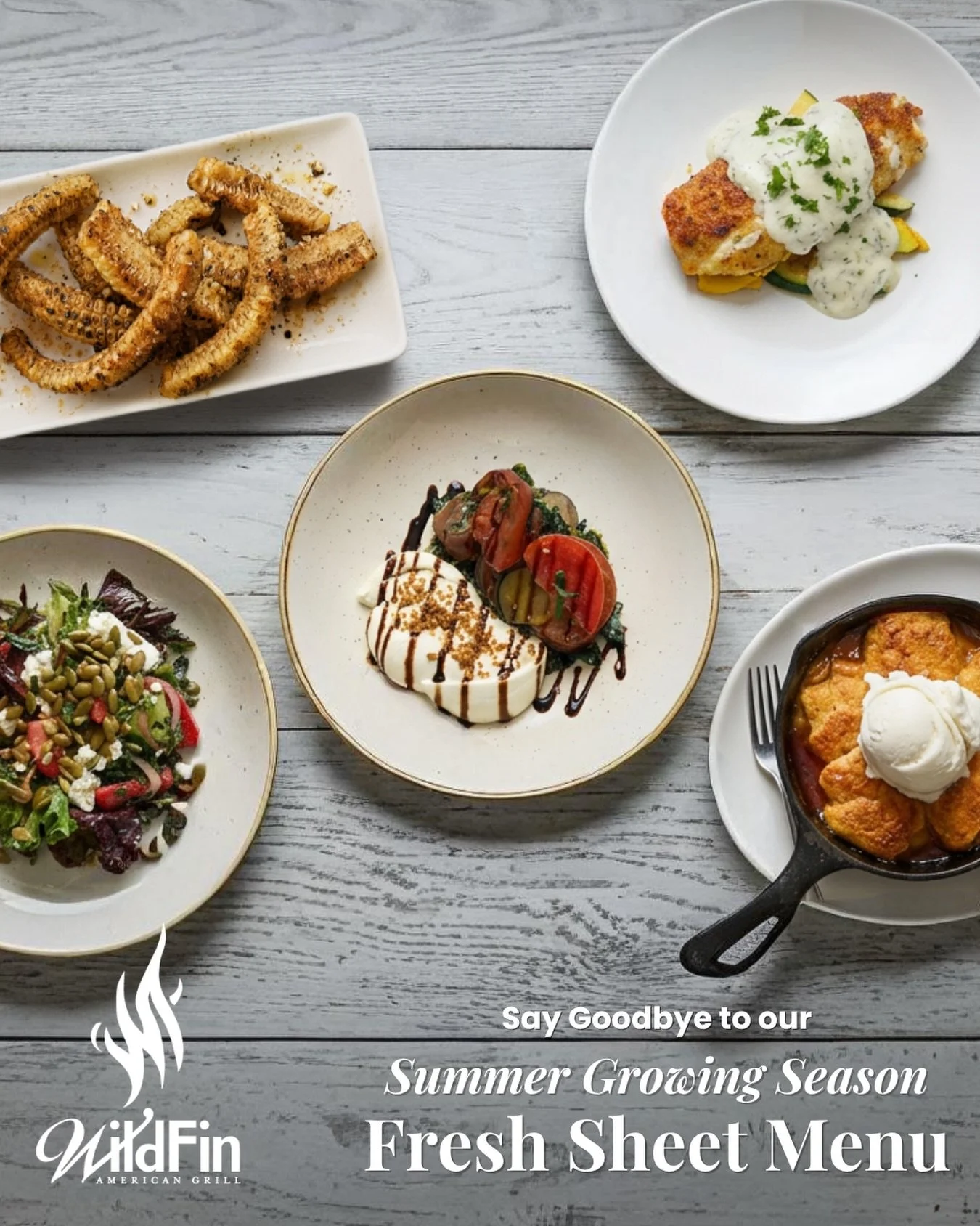 Our Summer Growing Season Menu is saying goodbye &mdash; and these fan favorites go with it. The last day we&rsquo;ll be serving it is 9/17, so don&rsquo;t wait!

🌽 CORN RIBS (😭) &mdash; local farm fresh corn, chipotle honey butter, corn nuts

 🍓 