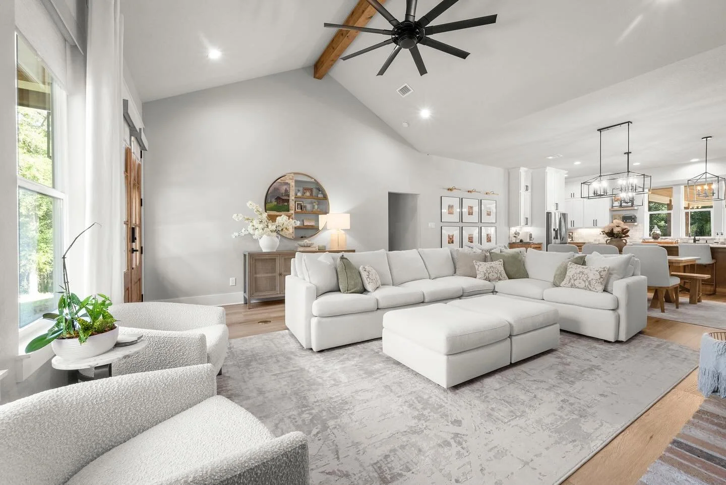 ✨ One-of-a-kind design ✨ We love showing off this project where custom furniture took center stage. Every piece was curated and designed just for this space, making it as unique as our client&rsquo;s vision. #AdcorInteriors #InteriorDesign #CustomFur