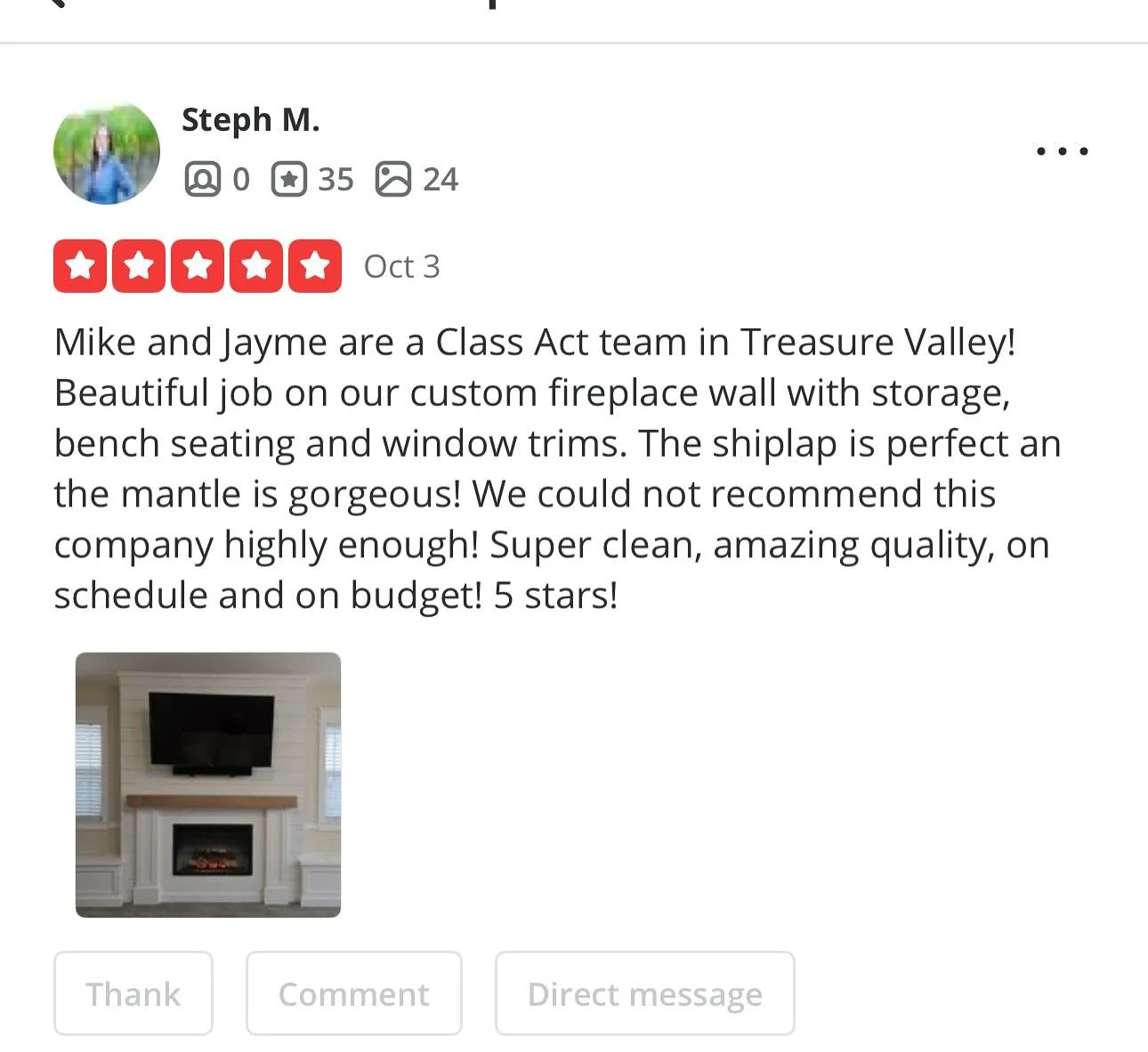 We absolutely adore our clients! 

#customerappreciation #customerappreciationpost
#meridianidaho #cranecustoms #localcarpenter 
#finishcarpenter #custombuiltins #treasurevalleycarpenter 
#meridancarpenter #treasurevalleycustombuilds