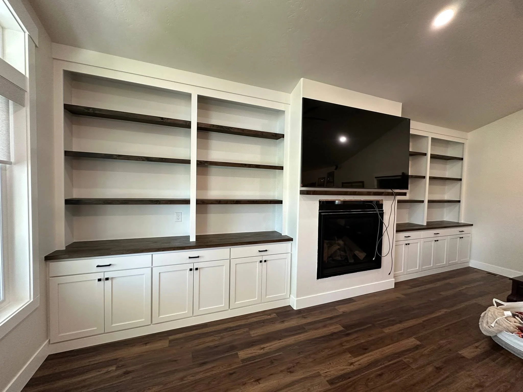 Wall-to-Wall Fireplace Entertainment Center