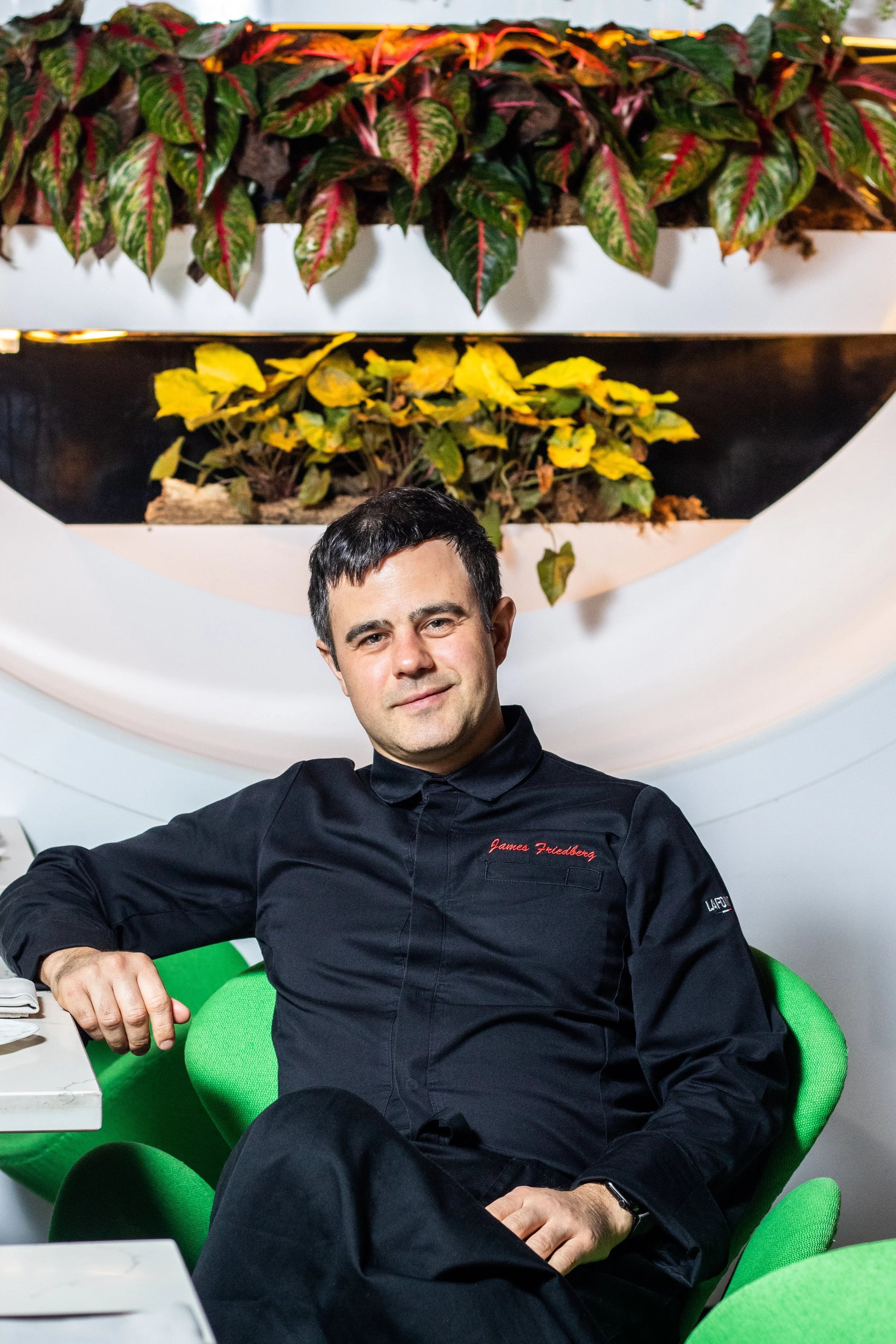 chef james friedberg at le jardinier