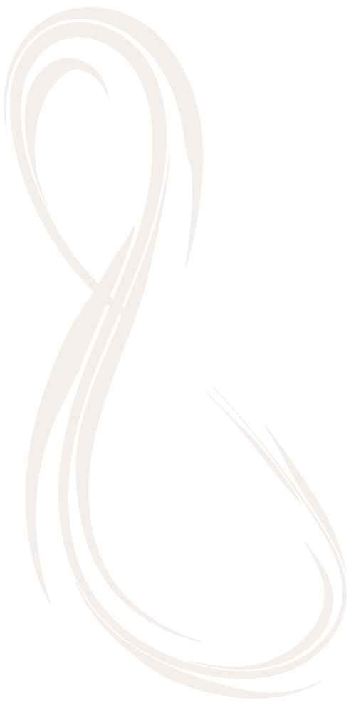Abstract black and white swirling line design