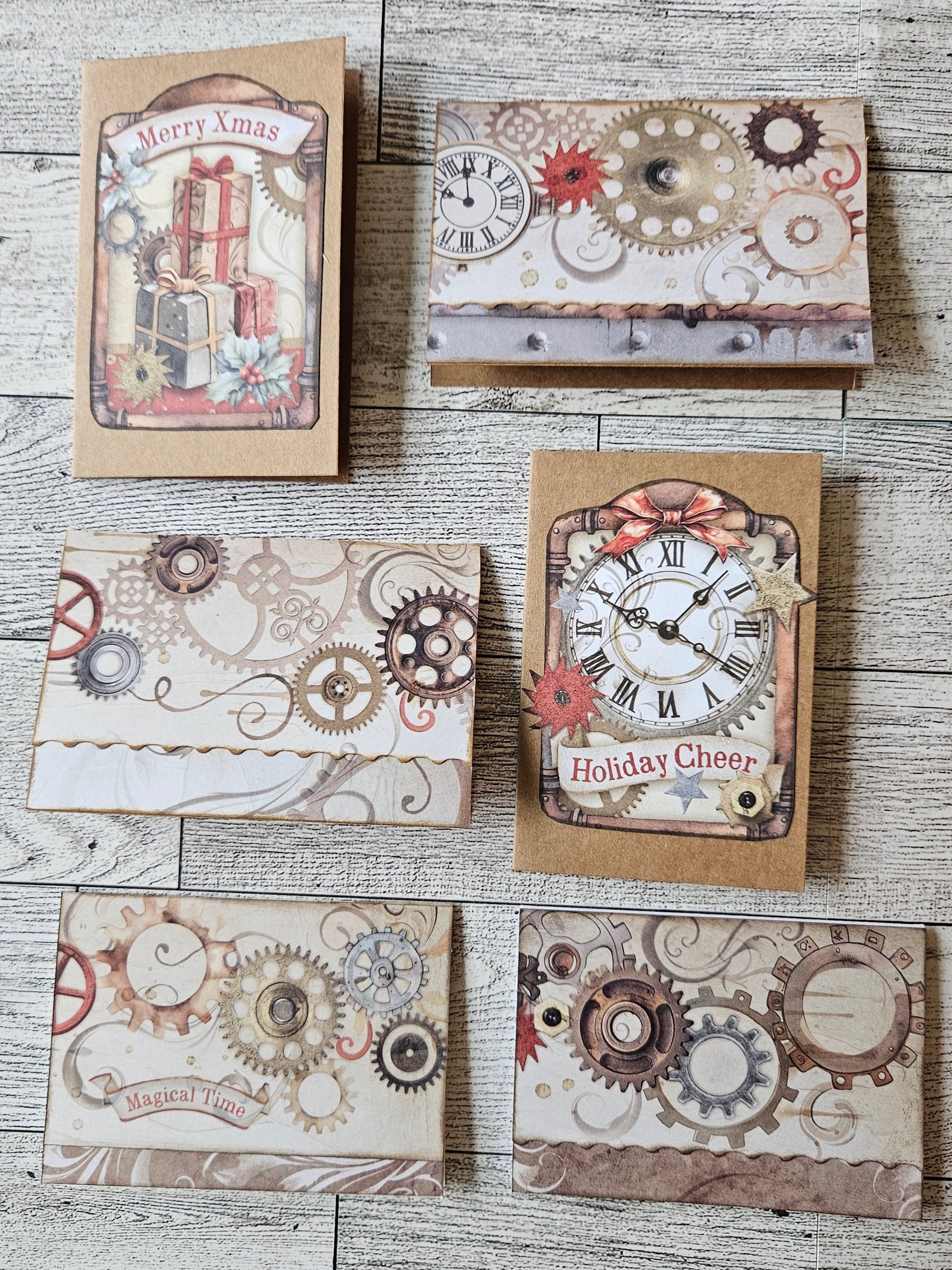 Steampunk Christmas Gift Card Holder #2