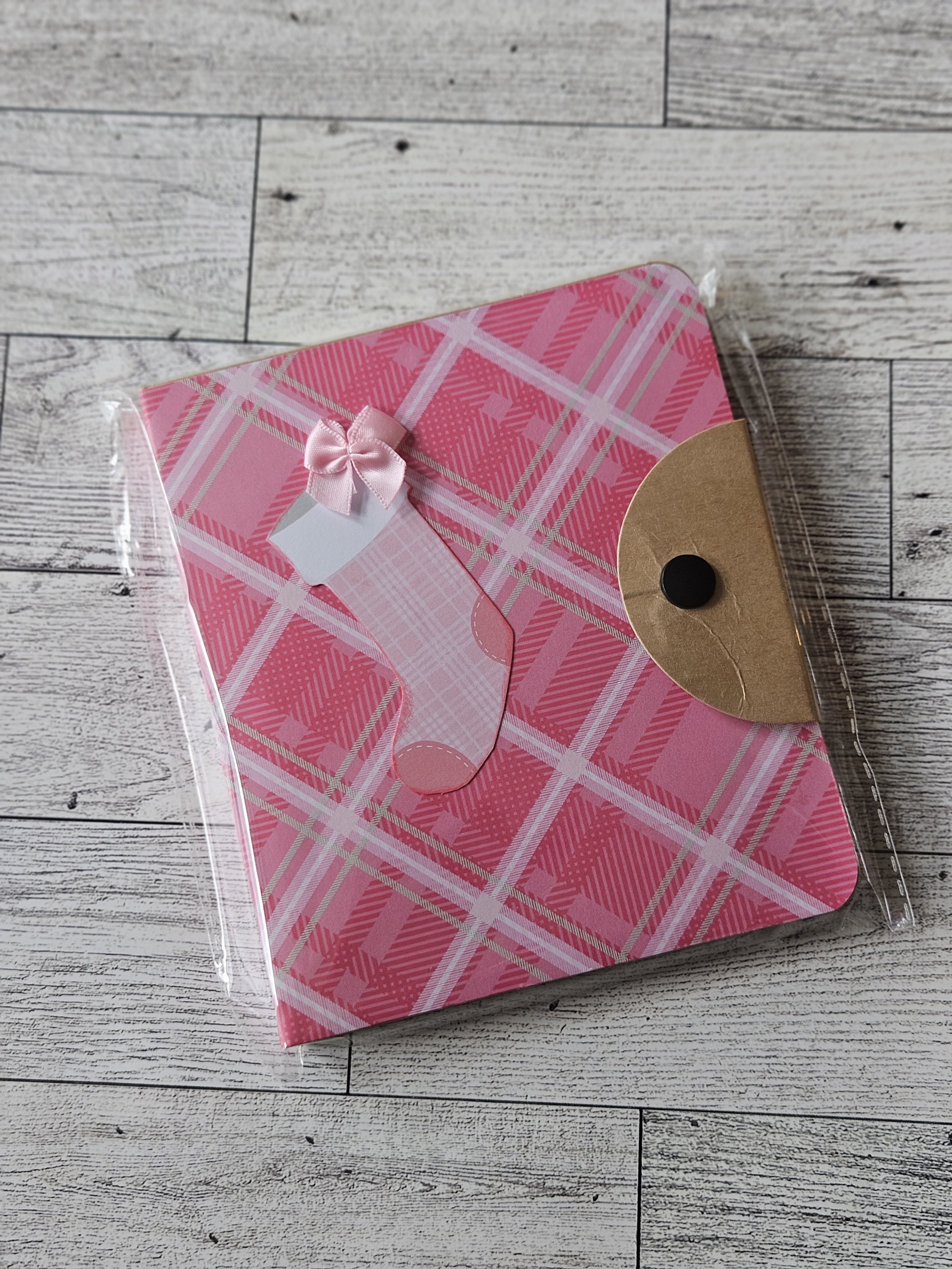 Pink Plaid with Stocking