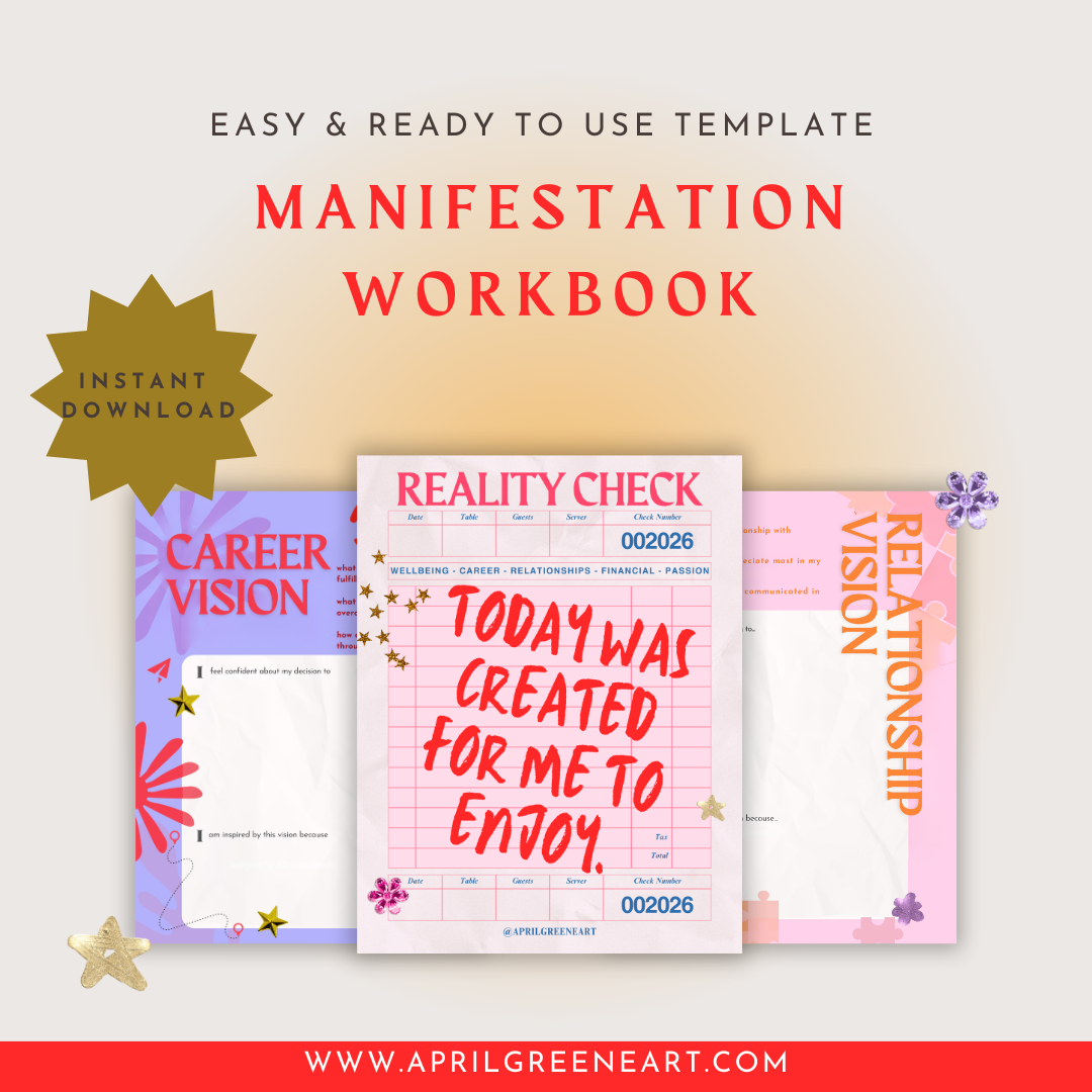 Today Was Created For Me To Enjoy | 12-Page Digital Vision & Manifestation Workbook