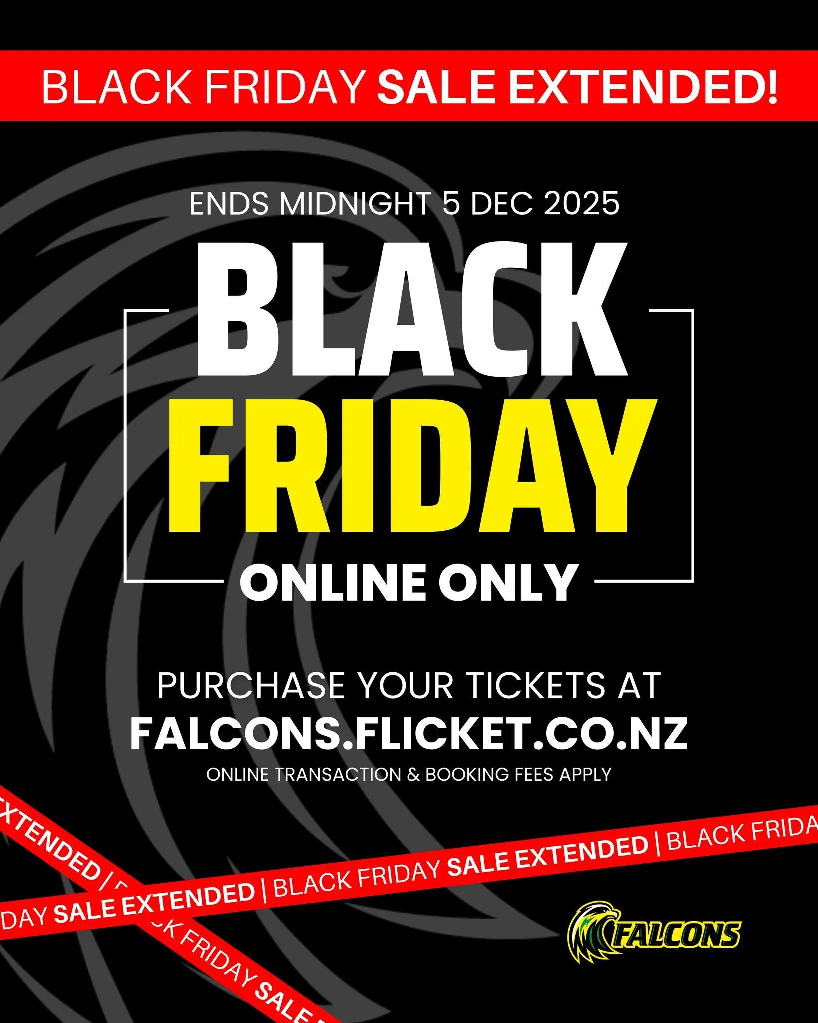 Our Black Friday ticket deals were too good to be missed, so we&rsquo;ve extended them to 5 December!

These prices won&rsquo;t be back, and with our final home games coming up this weekend in Wellington, this is the perfect chance to lock in your se