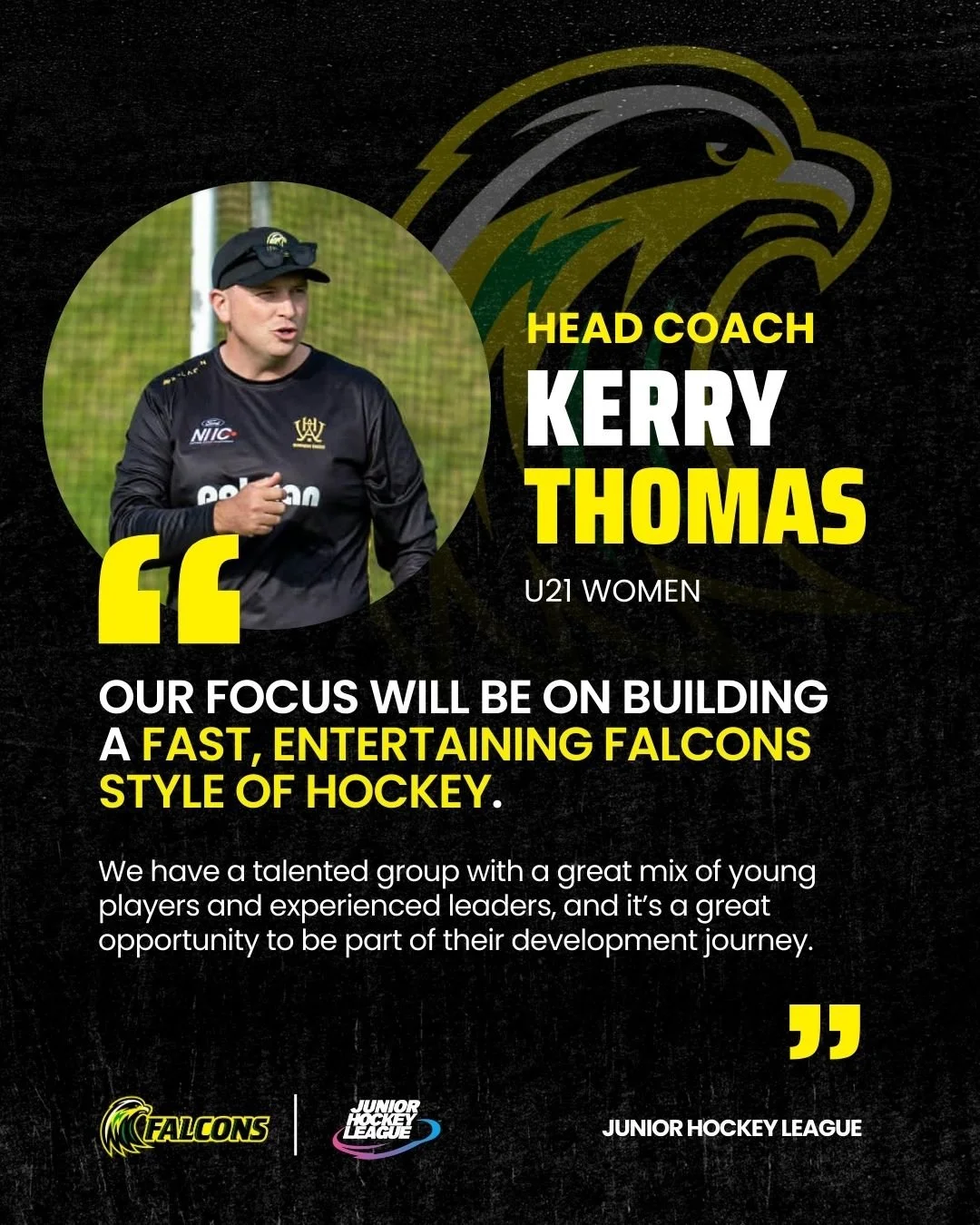 Introducing our Junior Hockey League coaches! 🏑

Swipe through to meet the people leading the next generation of Falcon players.