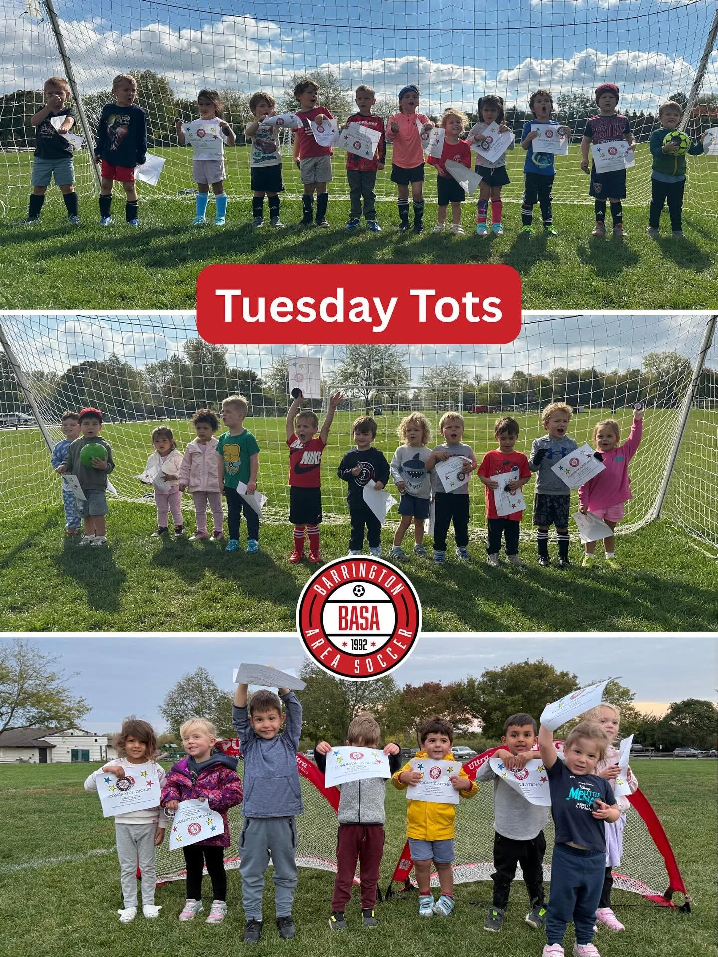 Last week, we wrapped up our Tuesday Tots classes with some of our youngest soccer friends &amp; we hope they all enjoyed it as much as we did!!

Registration for our winter Tots programs is now open so if your player is ready to join in the fun, cli