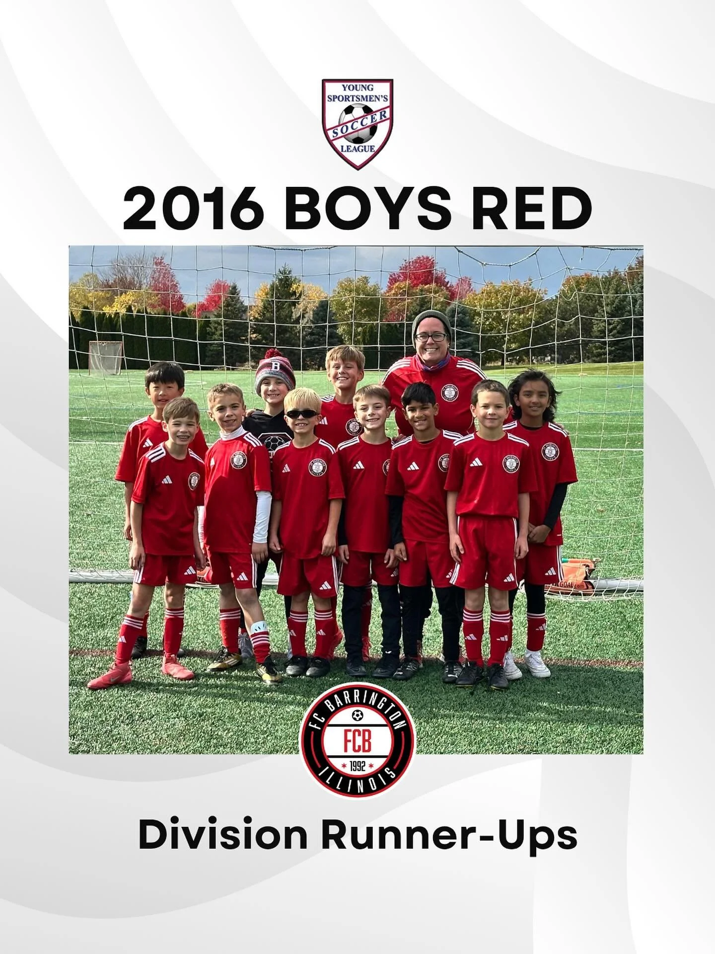 Congratulations to our U10 Boys Red team on finishing the fall season as YSSL division runner ups!!