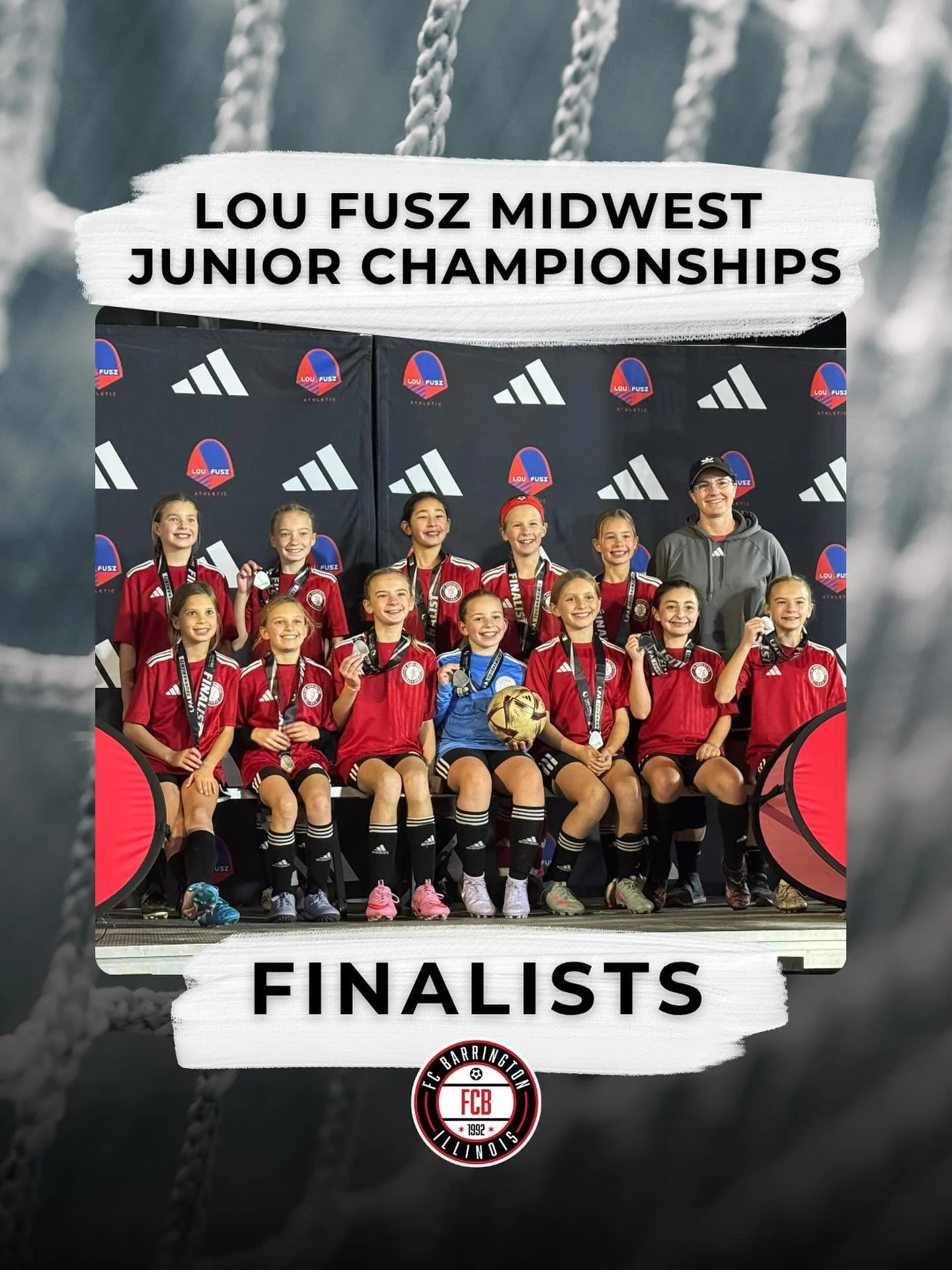 Congratulations to our U11 Girls Black team on finishing as finalists at the Lou Fusz Midwest Junior Championships!! Well done, team!