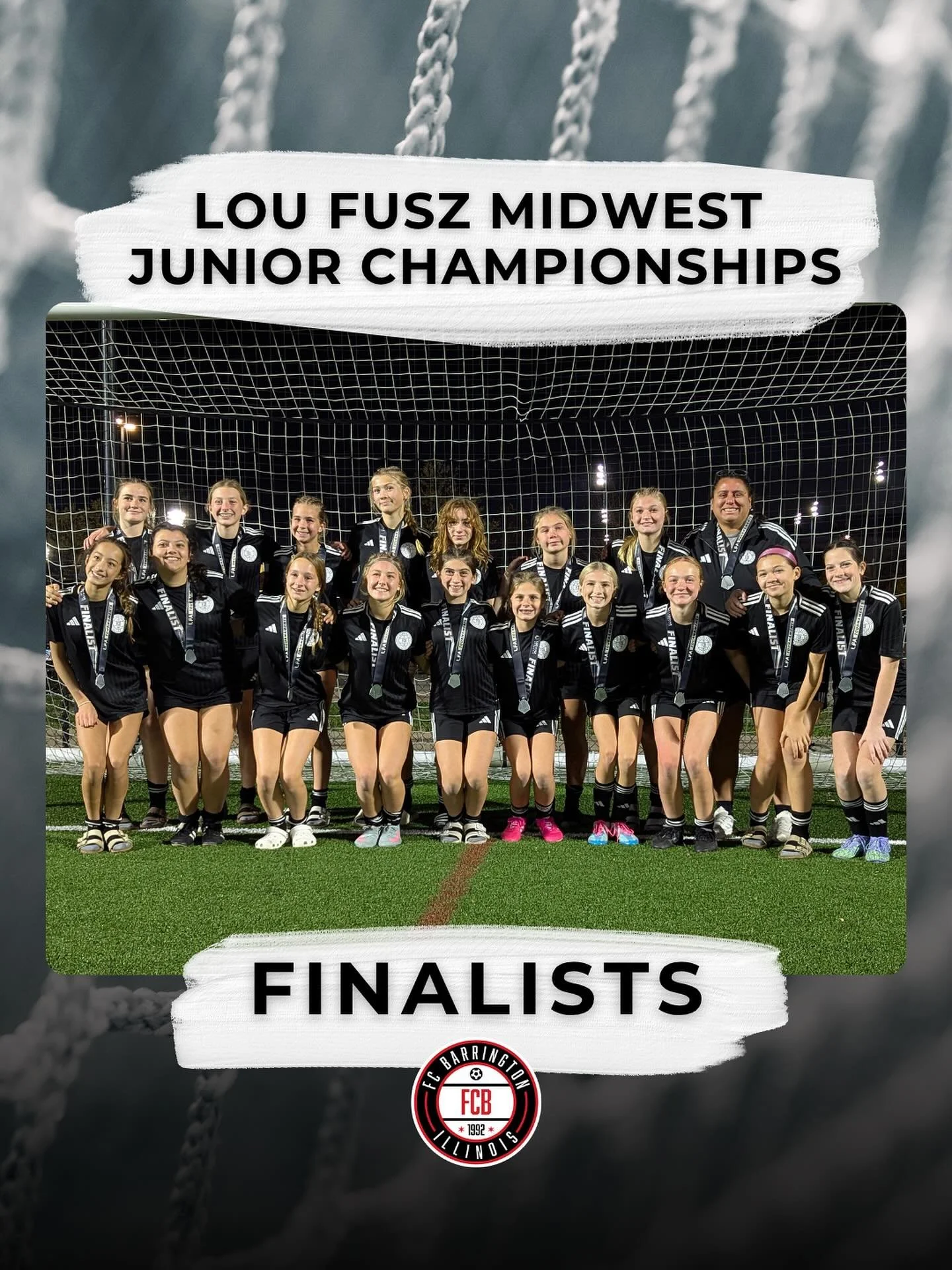 Congratulations to our U15 Girls Black team on finishing as finalists at the Lou Fusz Midwest Junior Championships!! Well done, team!