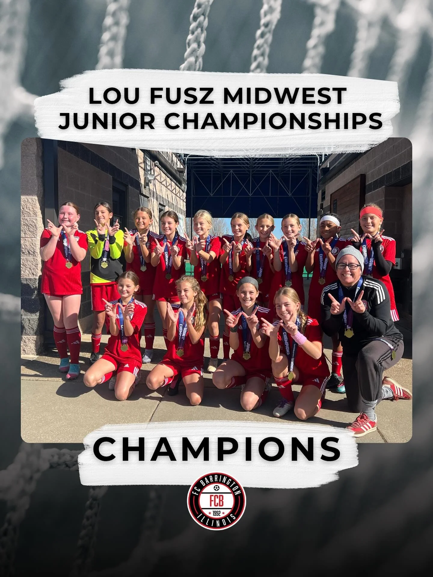 Congratulations to our U12 Girls Black team on winning their division at the Lou Fusz Midwest Junior Championships!! Well done, team!