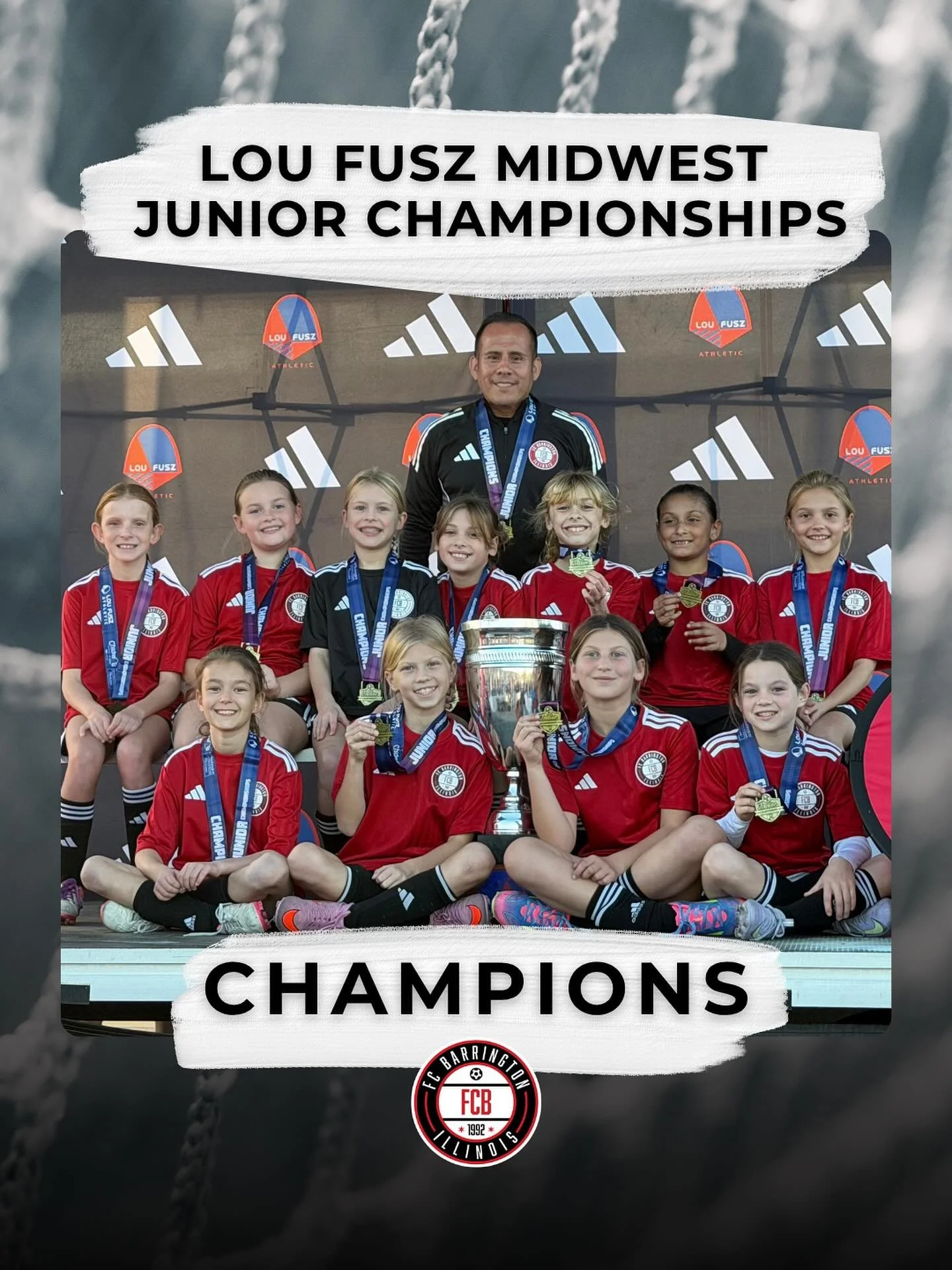Congratulations to our U10 Girls Black team on winning their division at the Lou Fusz Midwest Junior Championships!! Well done, team!