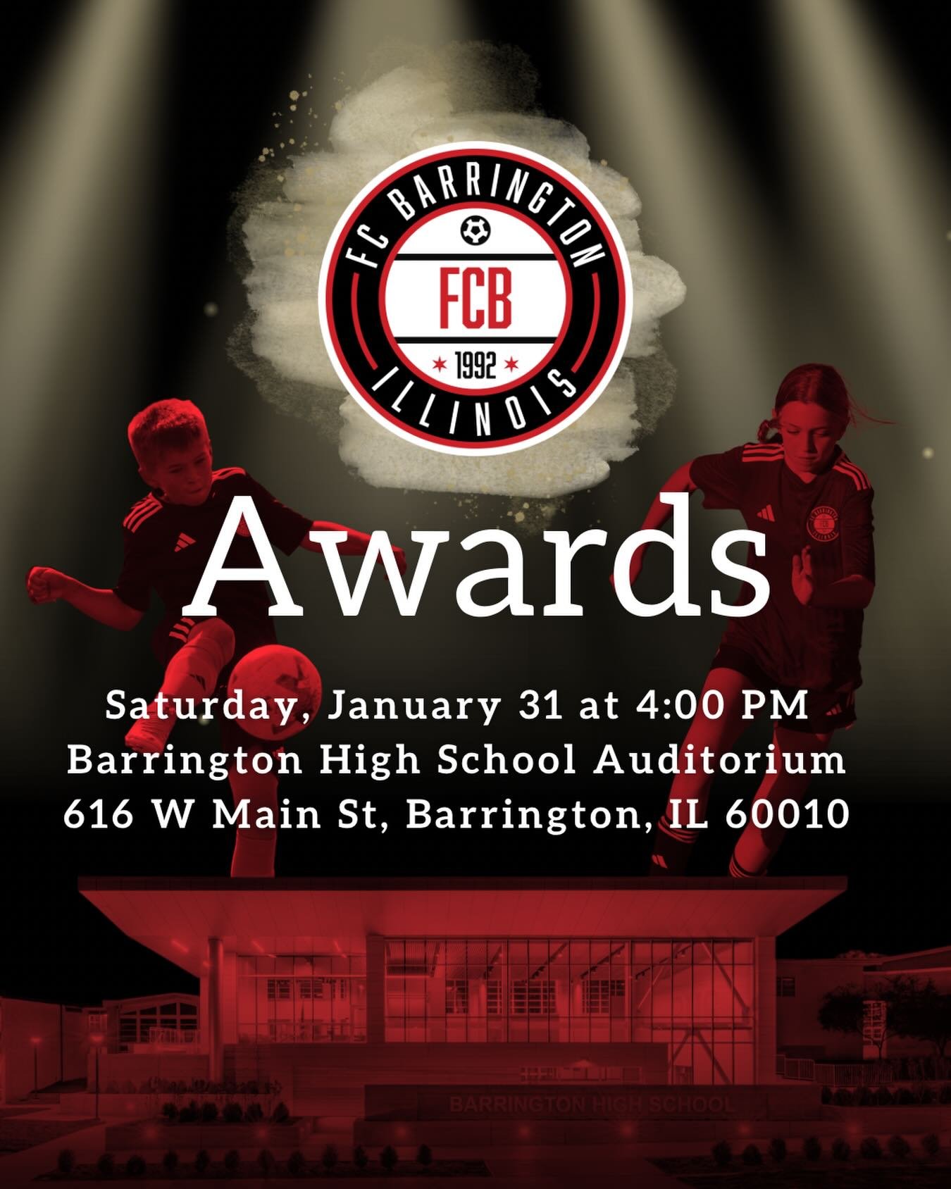 Calling all FCB Families!!

Our annual awards day is this Saturday and we can&rsquo;t wait to see you all there! 

Please be sure to RSVP via Playmetrics and come ready to celebrate our amazing players, coaches, managers, &amp; more!!