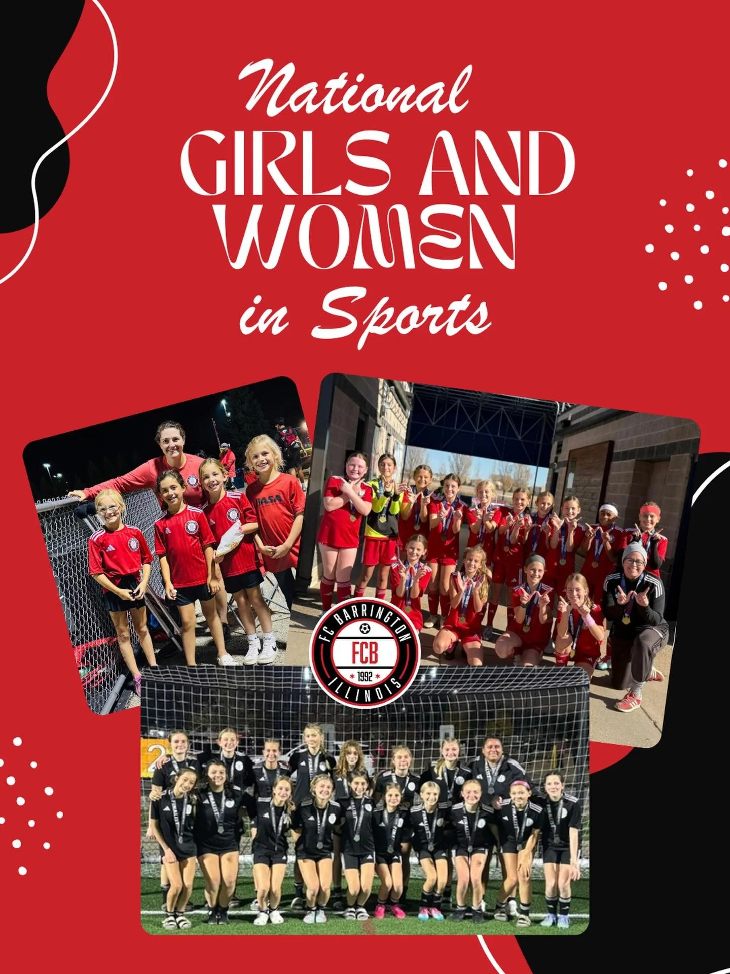 Happy National Girls &amp; Women in Sports
Day!

Join us in celebrating all of the girls and
women who play, coach, work and lead in
sports!! #NGWSD2026