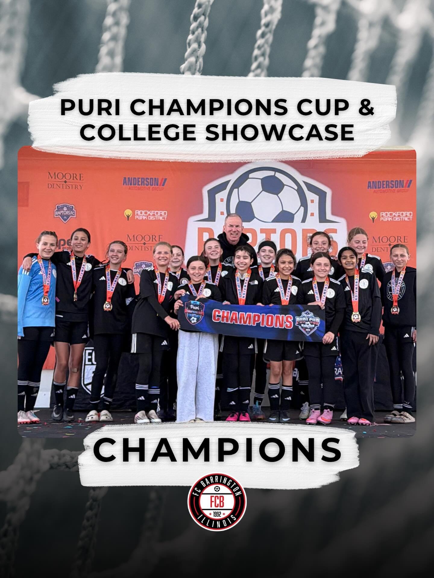 Congratulations to our U12 Girls Red team on finishing as champions of their division at the Puri Champions Cup &amp; College Showcase!! Well done, team!