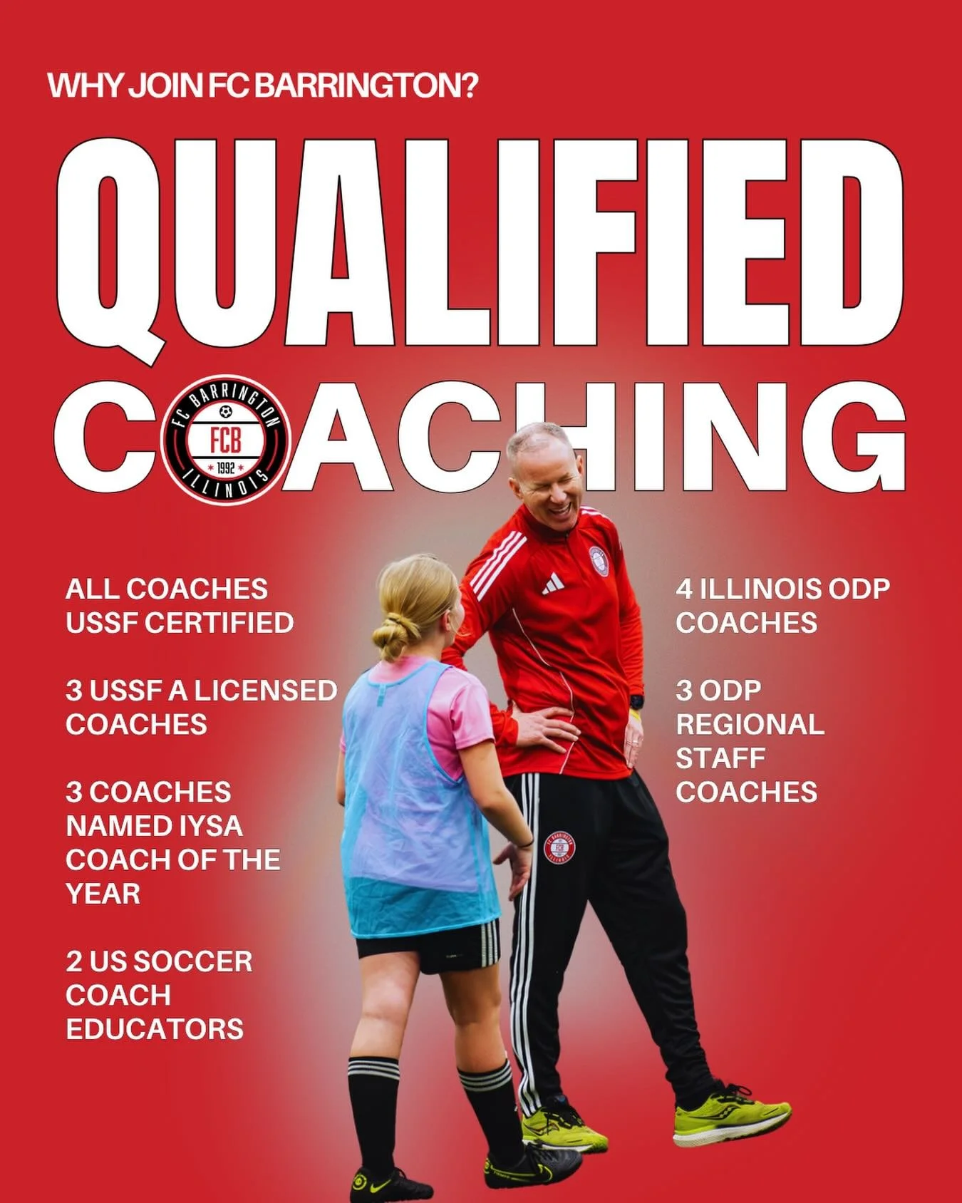 We&rsquo;re just over two weeks away from our FCB tryouts for the 2026-2027 season!!

Click the link in our bio &amp; register today for your chance to join one of our FC Barrington teams next season!!
