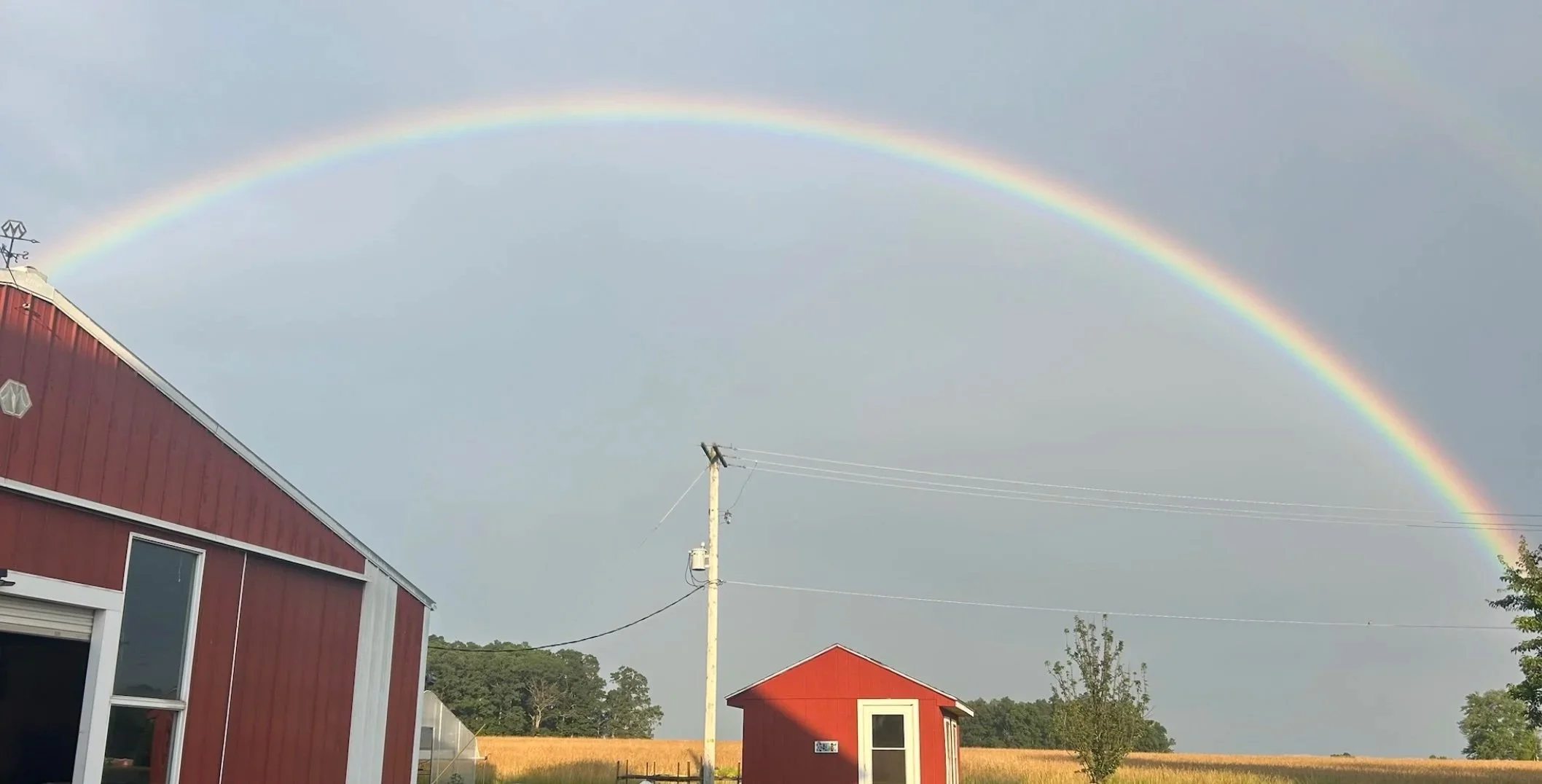 Rainbow after a summer storm