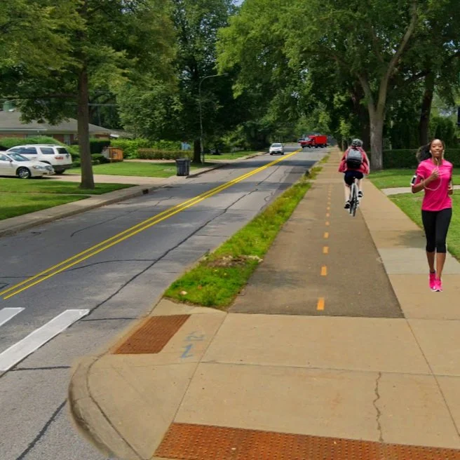 Main Street Bikeway, Channel to Ridge