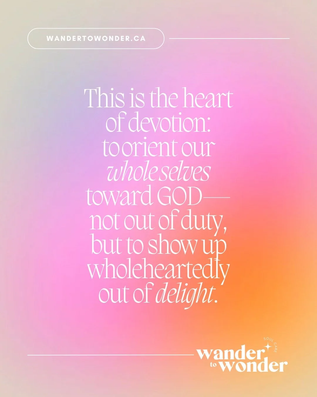 Raise your hand if, when you hear the word 'devotion', you instantly think of 'obligation'... 👋🙈🫠

🤳 Morning quiet time to read something on the Bible app to get your streak in because you 'should' be reading the Bible every single day (and if yo