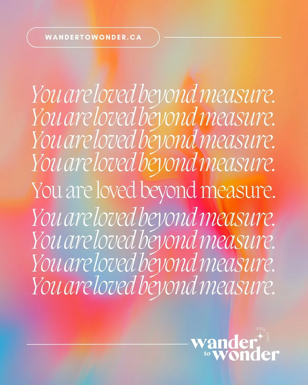 🔔 YOUR MONDAY MORNING REMINDER 🔔

1️⃣ inhale fully, feel your lungs expand. Exhale, feel yourself soften.

2️⃣ with every cycle of breath, read one line, substituting &lsquo;you&rsquo; for &lsquo;I&rsquo;.
A pace could be:
Inhale - I am loved
Exhal