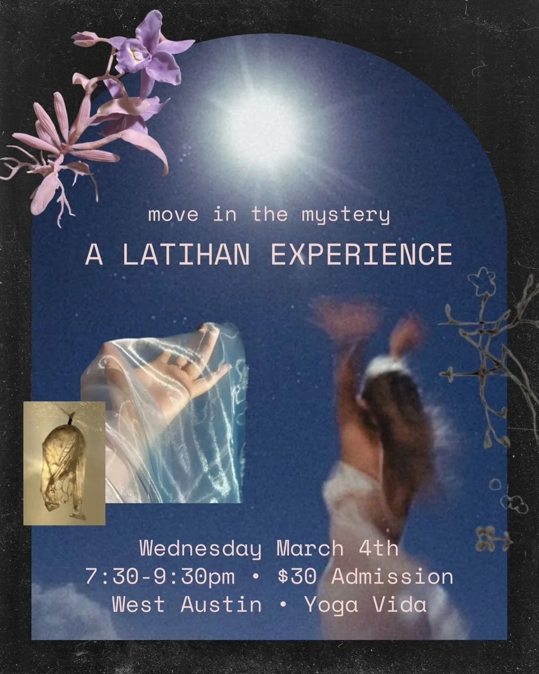 Latihan is a space to feels your own vastness and to feel the vastness of that which you are a teensy droplet of. 

Join on March 4th at Yoga Vida for Latihan Austin West
led by @jeweliiaa 

Details + tickets always at the link you-know where 💫