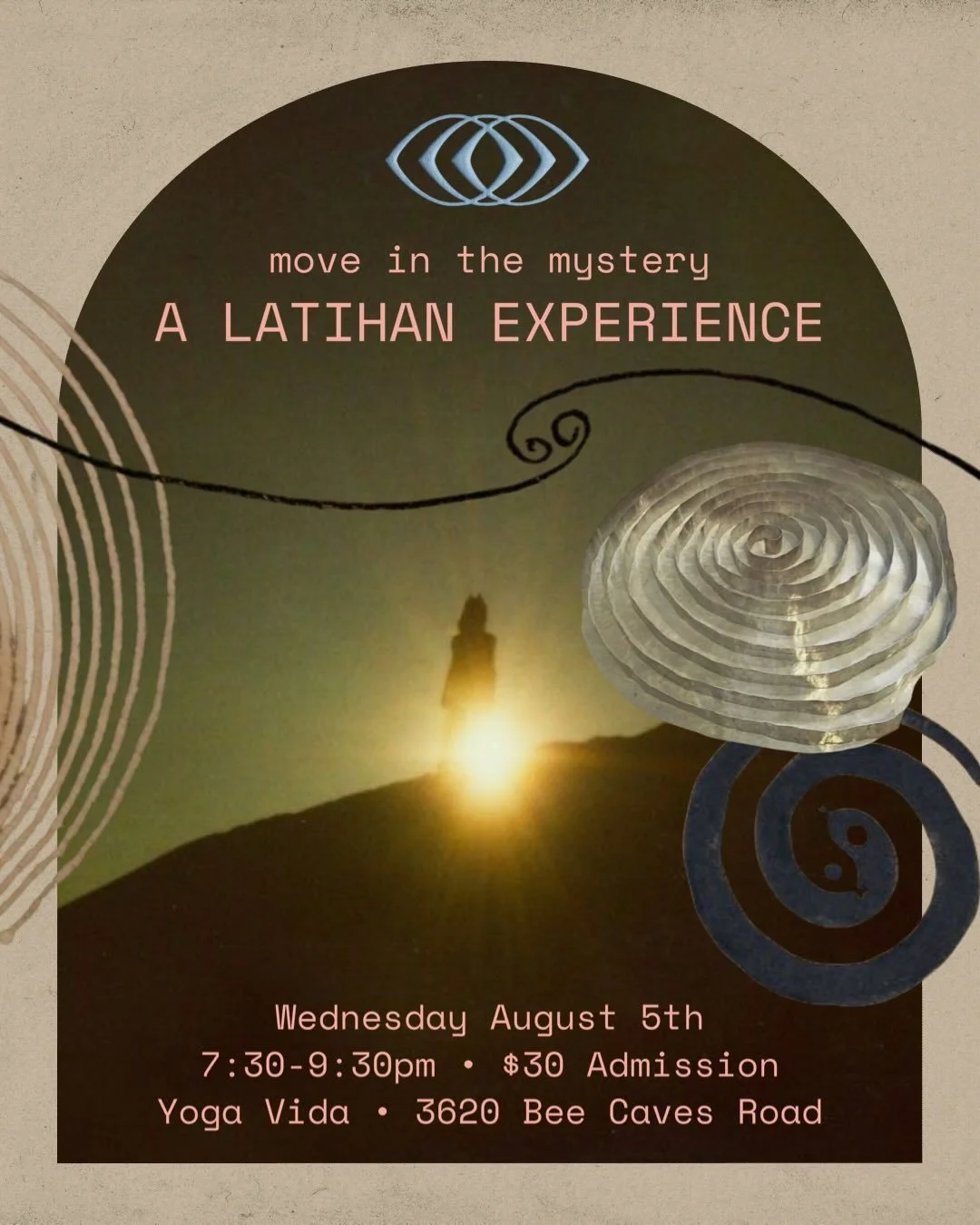 Join us for the next Latihan in West Austin on Wednesday August 5th 🌀

Latihan is a blindfolded movement meditation that is sensual, embodied, contemplative and can actually be quite psych&euro;delic. We love how it offers a never ending and ever sh