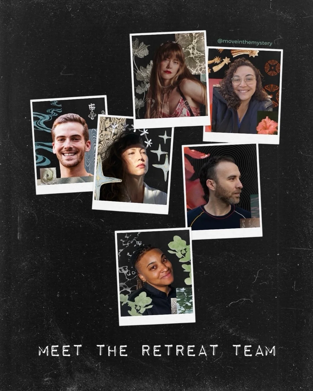 MEET THE TEAM for 
Held in the Mystery ~ A Latihan Retreat

We are incredibly honored to have these amazing folks joining us to make this time together special. 

✨JULIA VIEAU: Lead Facilitator 
Founder and visionary of Move in the Mystery, Julia wil