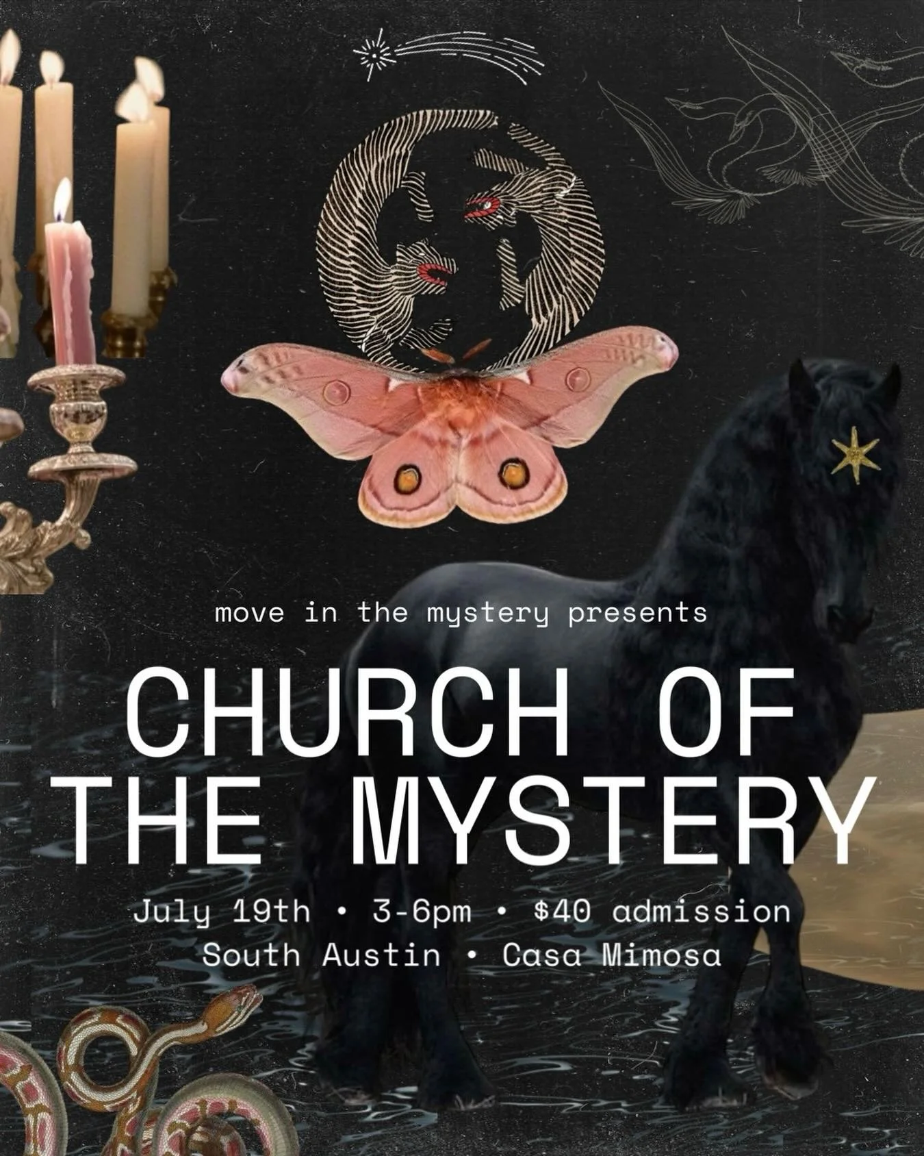 Our next CHURCH of the MYSTERY is Sunday July 19th 3-6pm. This is a deeper Latihan for the devoted with an application to attend. 

✨ This advanced Latihan will include:
&bull; A shorter &ldquo;sermon-style&rdquo; introduction instead of a full expla