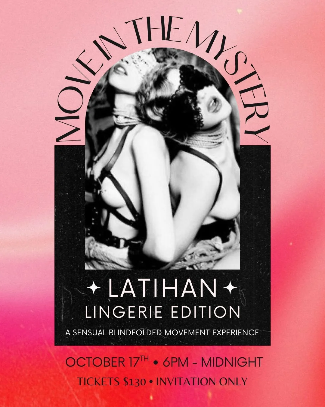 Y&rsquo;all have been asking when we are bringing our beloved ✨Latihan Lingerie Edition✨ back ~ and we&rsquo;re happy to announce it&rsquo;s here!

Mark your calendar for October 17th! 

Come join us in: 

🍓exploring your love affair with the myster