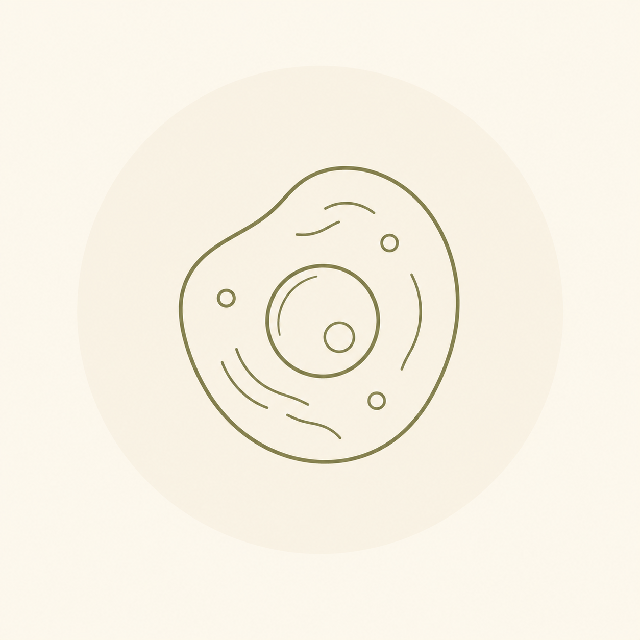Illustration simple d'une rondelle de fromage avec quelques trous.