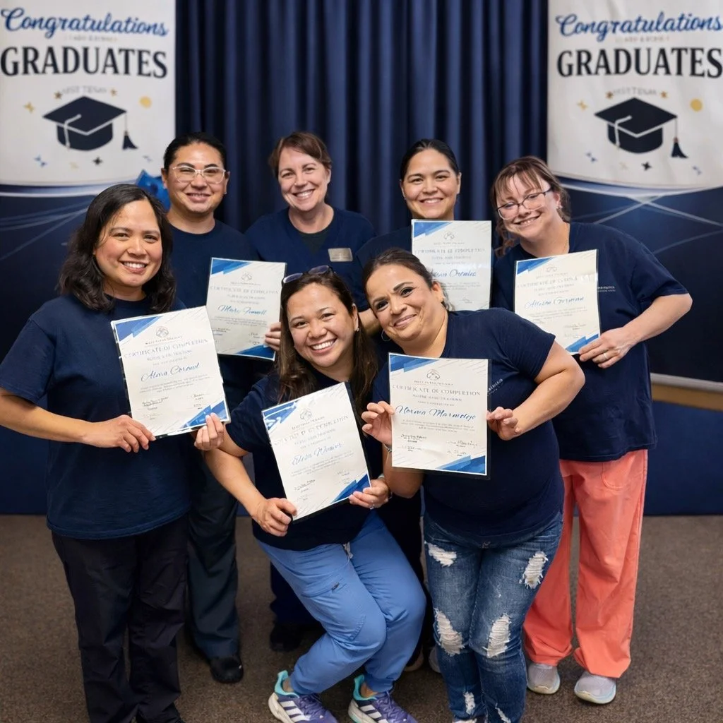 🎓 Congratulations to our newest Nurse Aide Graduates!
What an incredible group of students! This class brought dedication, compassion, teamwork, and so many laughs to the classroom. Watching each of you grow in skill and confidence has been such a j