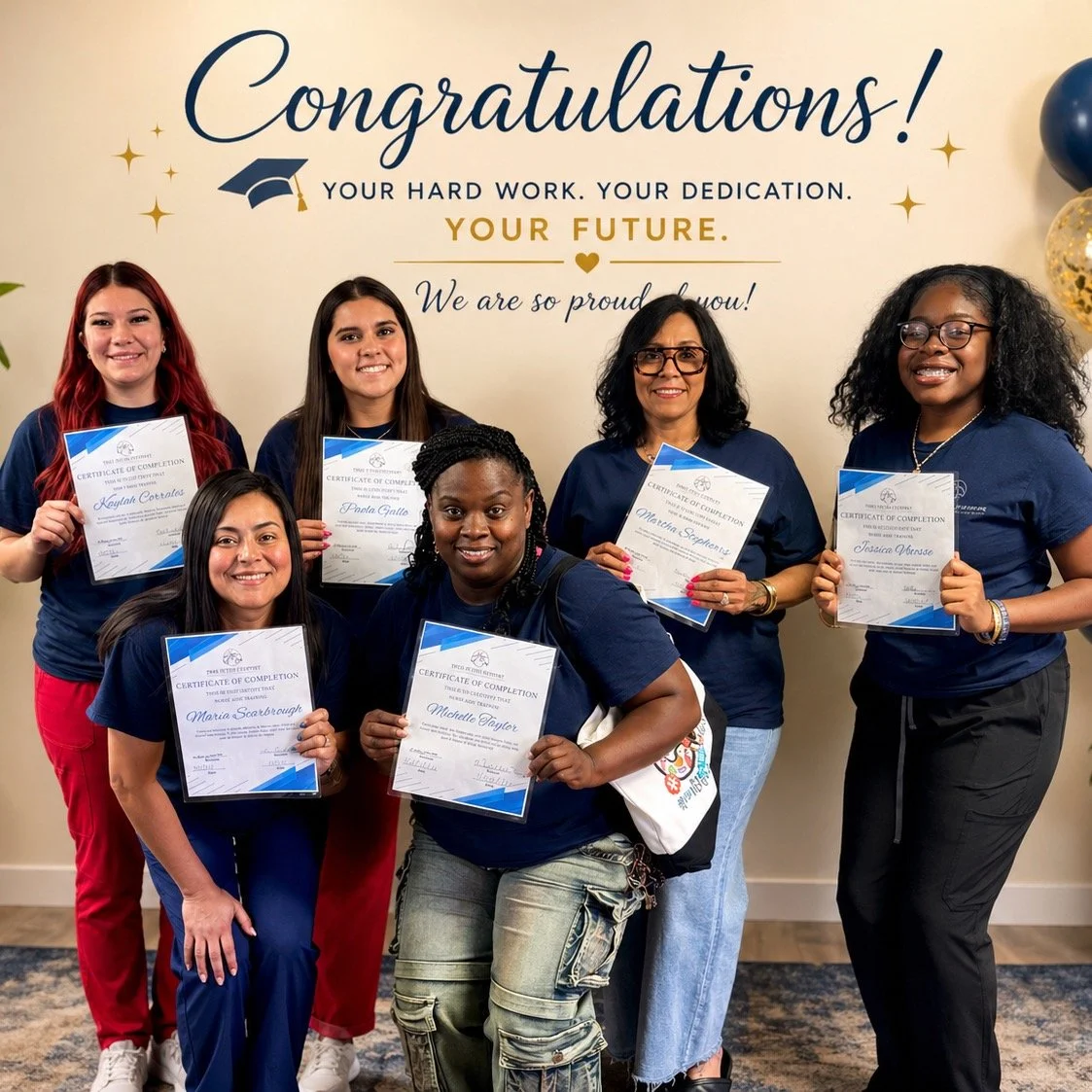 From day one to graduation day&hellip; they showed up, put in the work, and made it happen. 💪
Today we celebrate this incredible group of women who officially completed their Nurse Aide Training Program with West Texas Training ❤️
They balanced life