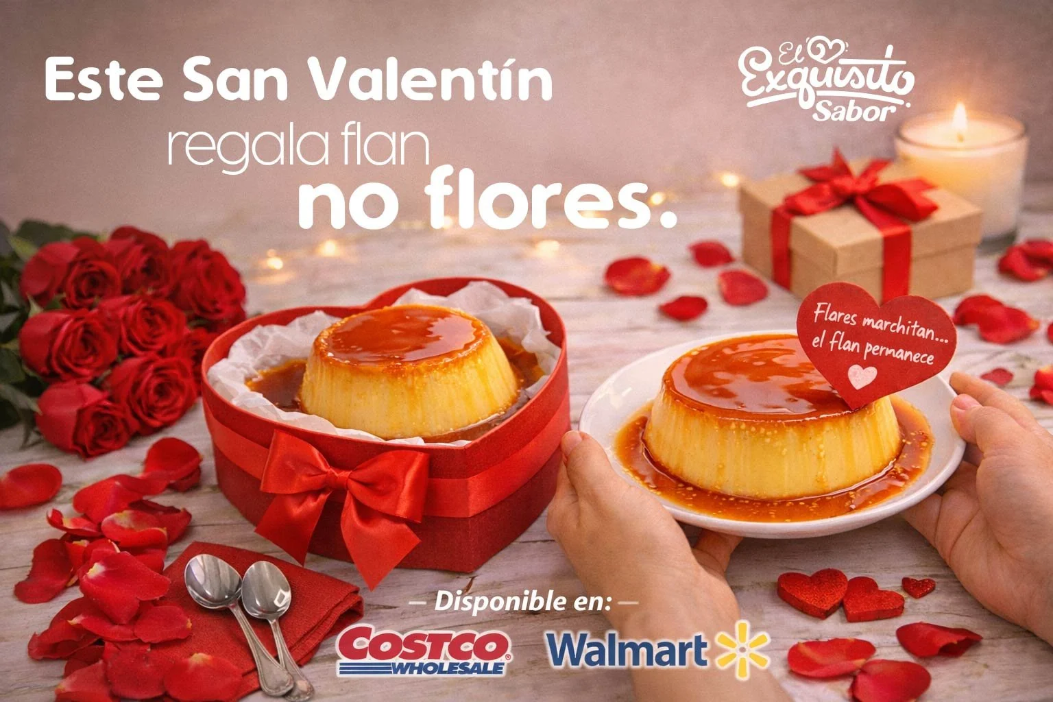 Este San Valentín… regala flan, no flores