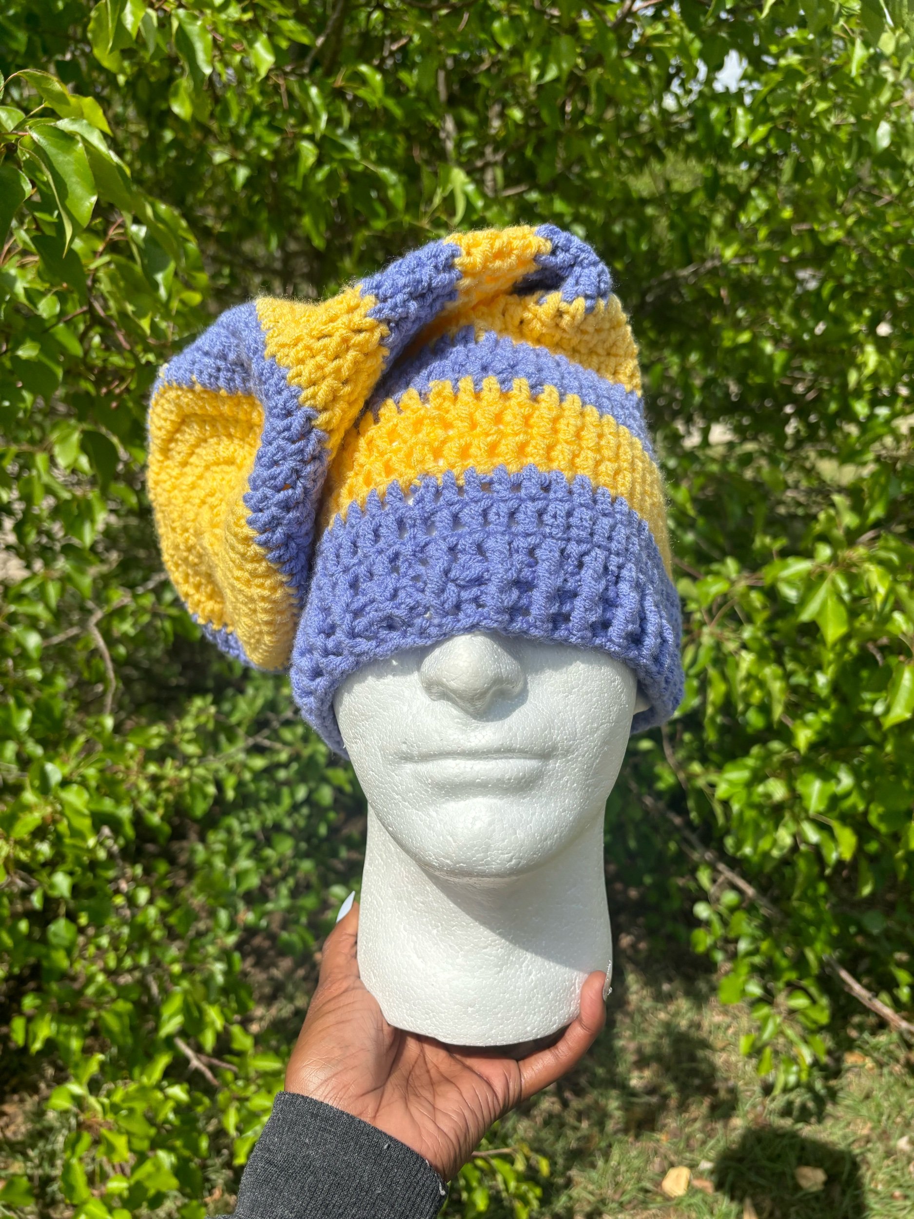 Lavender Lemon Slouchy Beanie