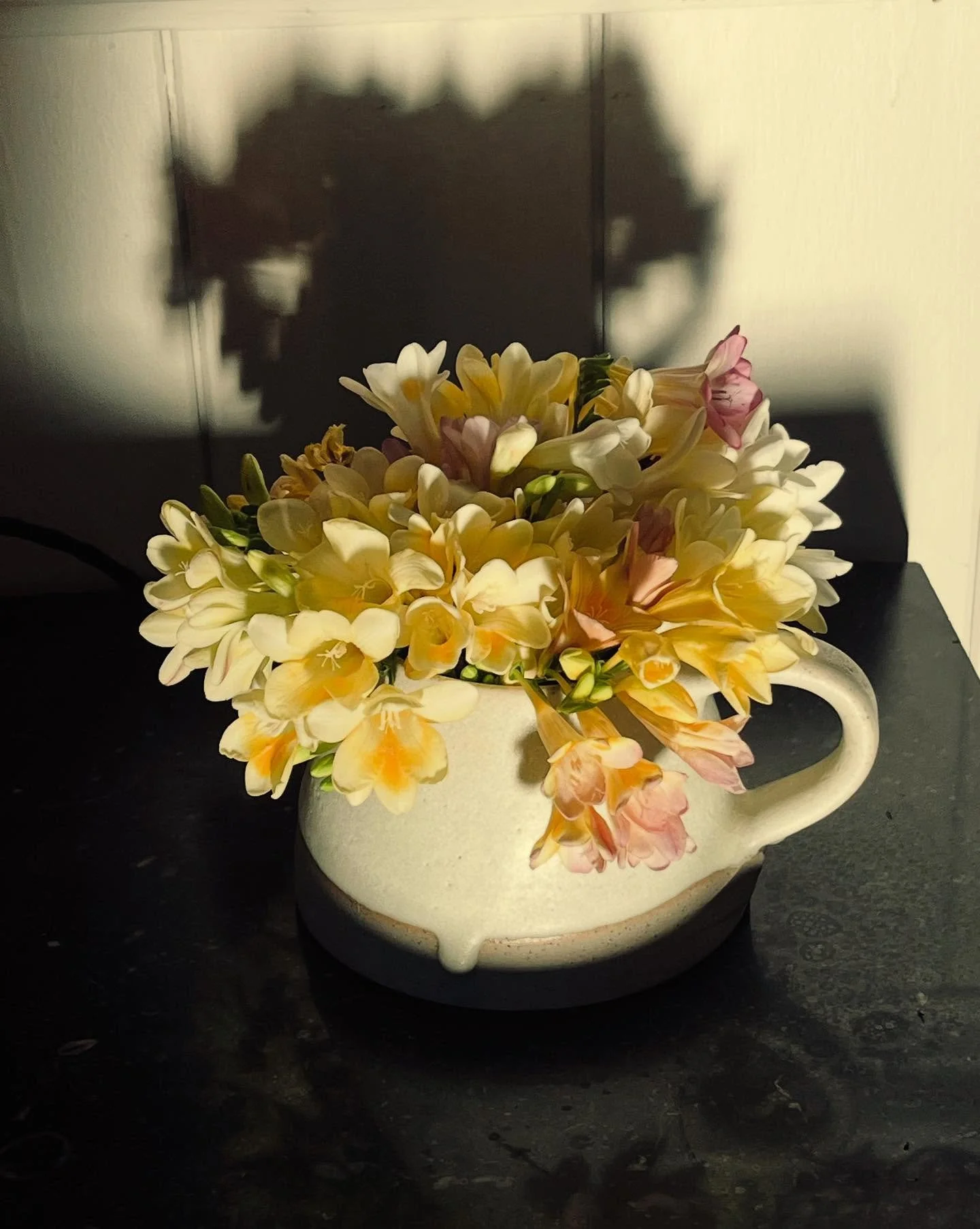 Freesias.