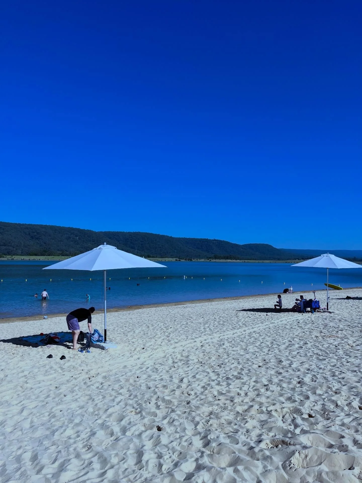 Literally a stone&rsquo;s throw from Beechwood is The Mountain Beach @city.beach.penrith. The cleanest freshwater experience this side of Switzerland! 

These photos were taken at 9.00 this morning. It was heaven. 

Mind you, I think it needs a name 