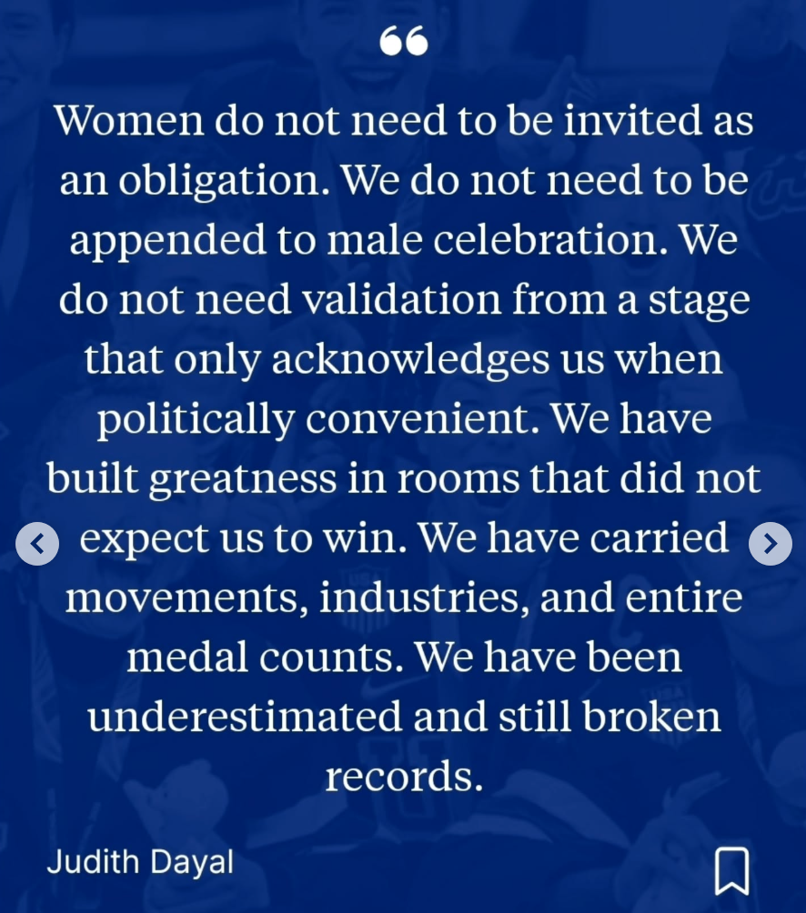 blue blackground with white text of quote from judith dayal