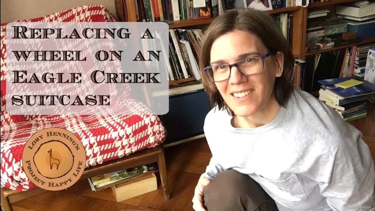 Fix Stuff - Don't Throw It Out!  Replacing a broken suitcase wheel