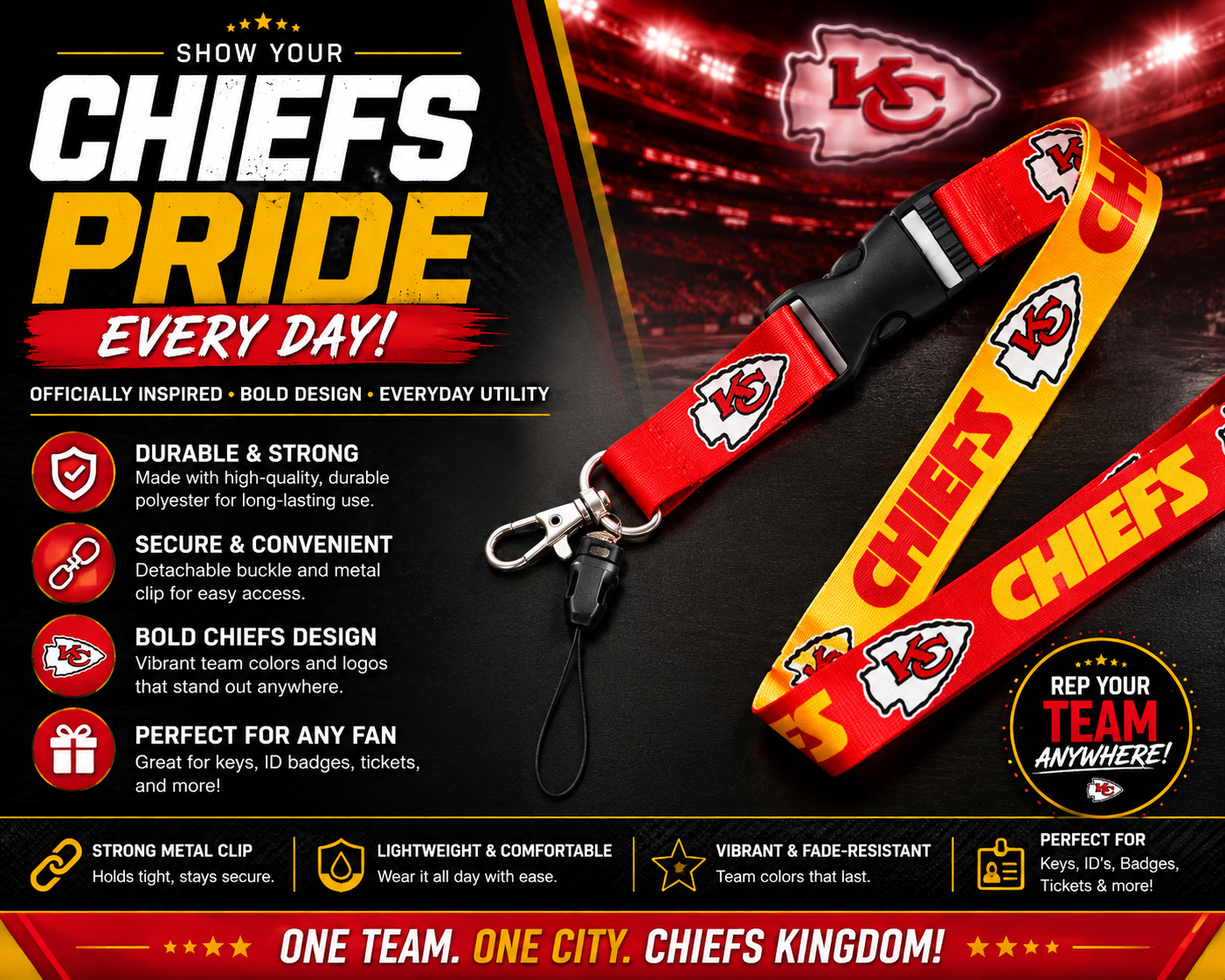 Kansas City Chiefs Lanyard