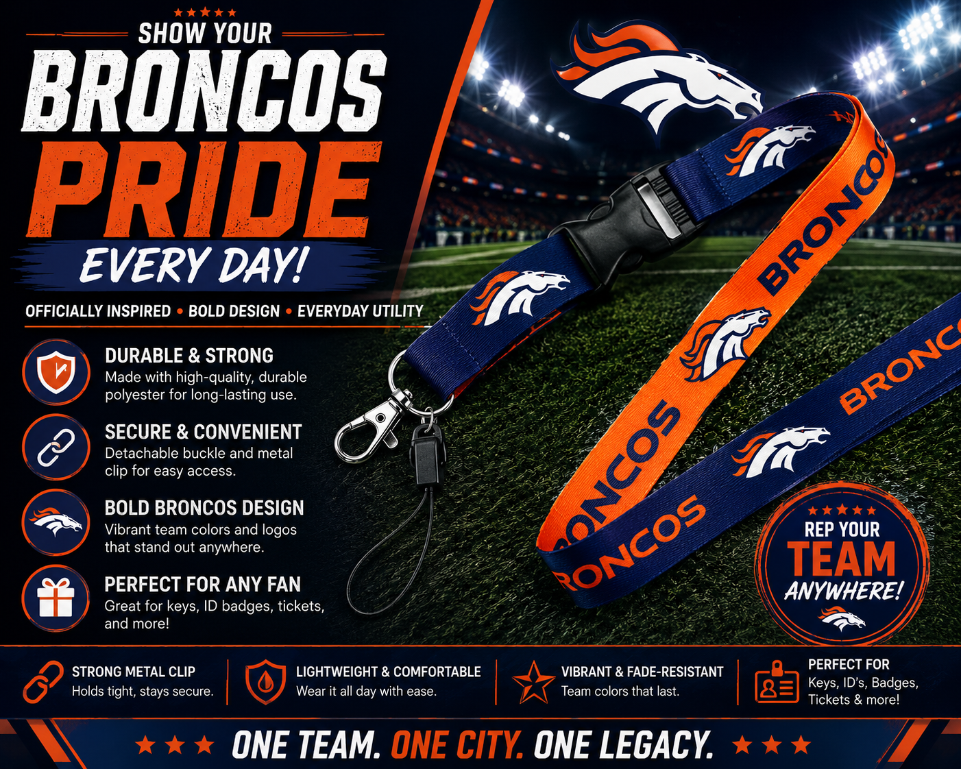Denver Broncos Lanyard