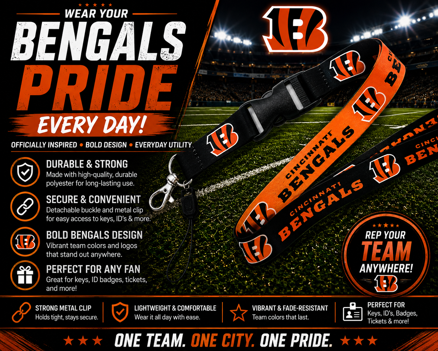 Cincinnati Bengals Lanyard