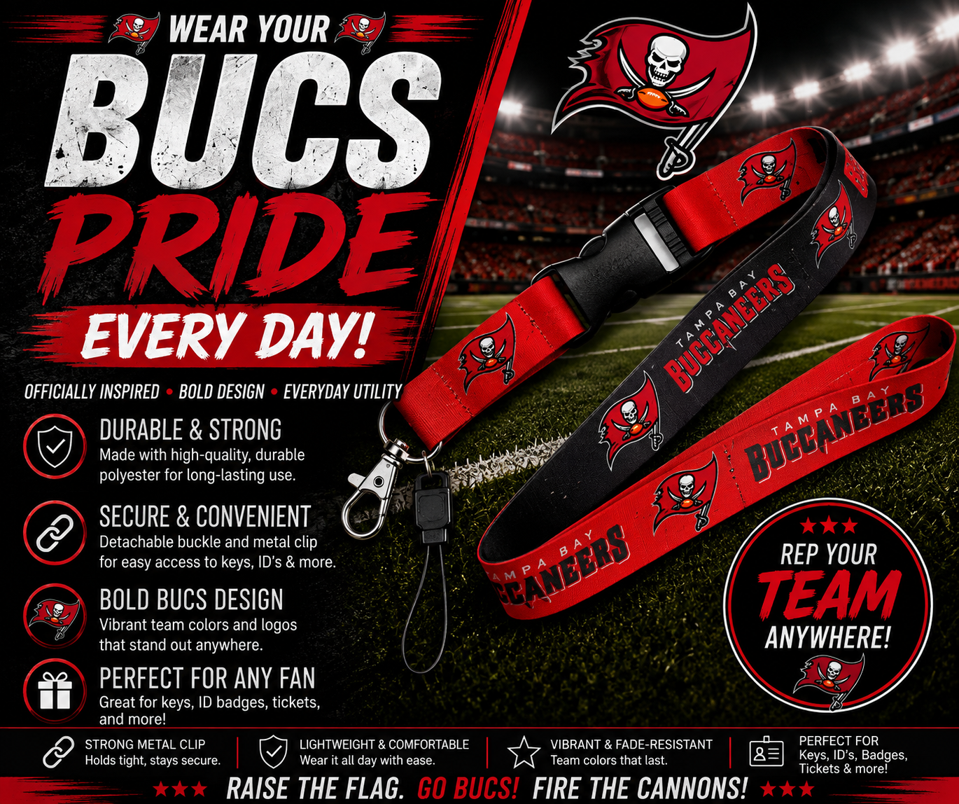 Tampa Bay Buccaneers Lanyard