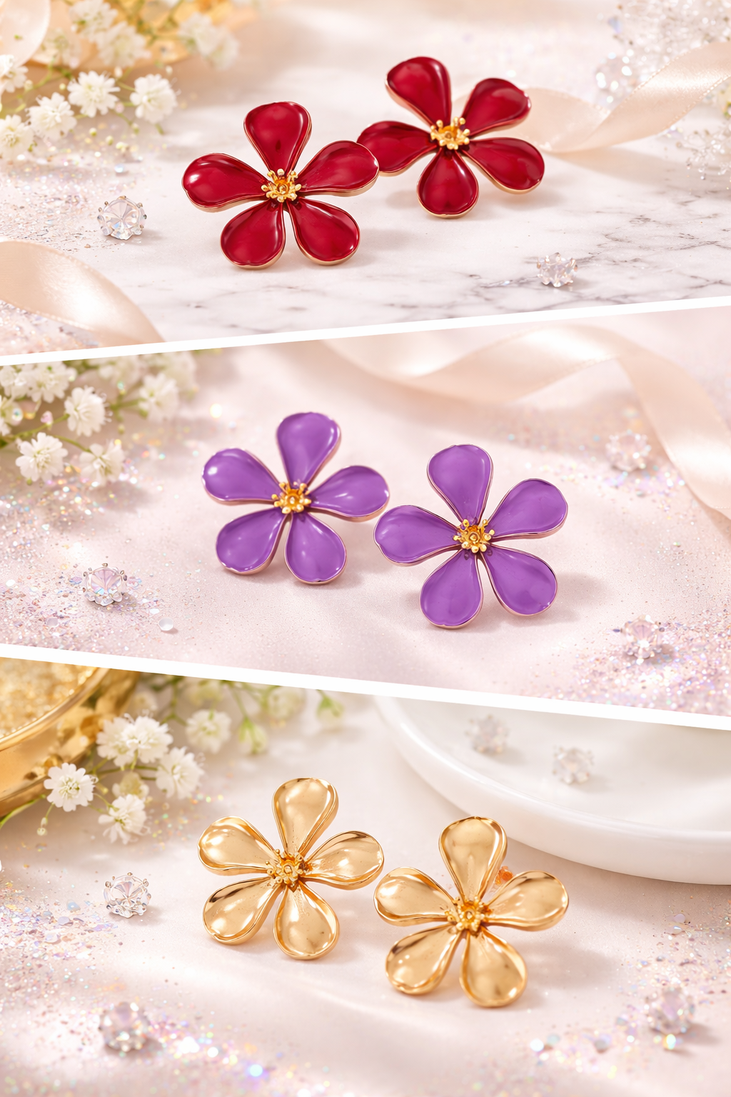 Blooming Bohemian Elegant Flower Earrings