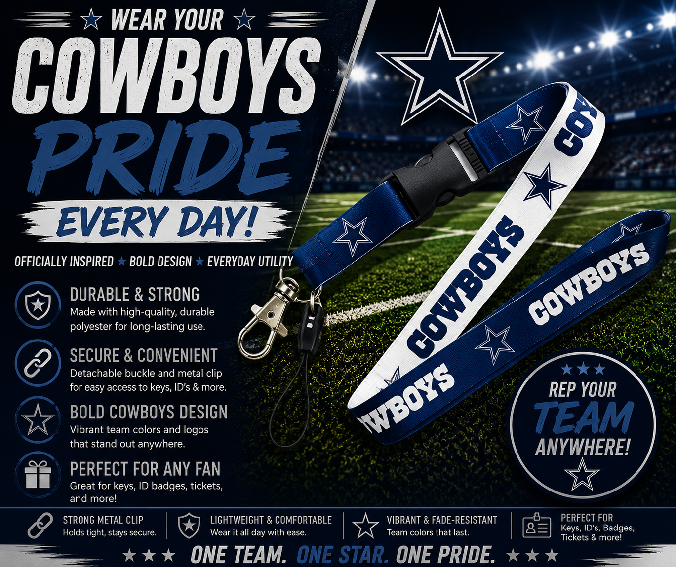 Dallas Cowboys Lanyard