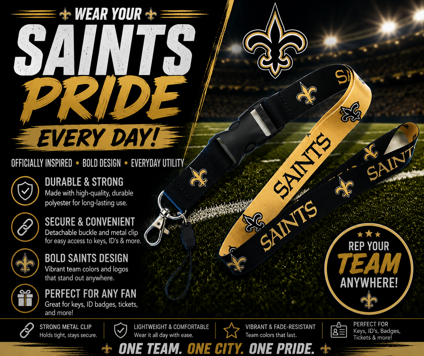 New Orleans Saints Lanyard
