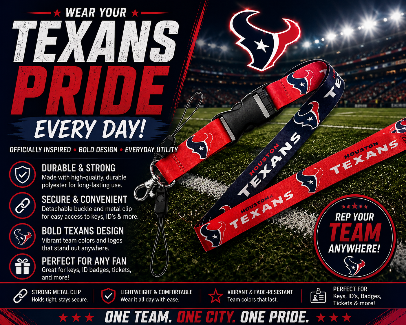 Houston Texans Lanyard